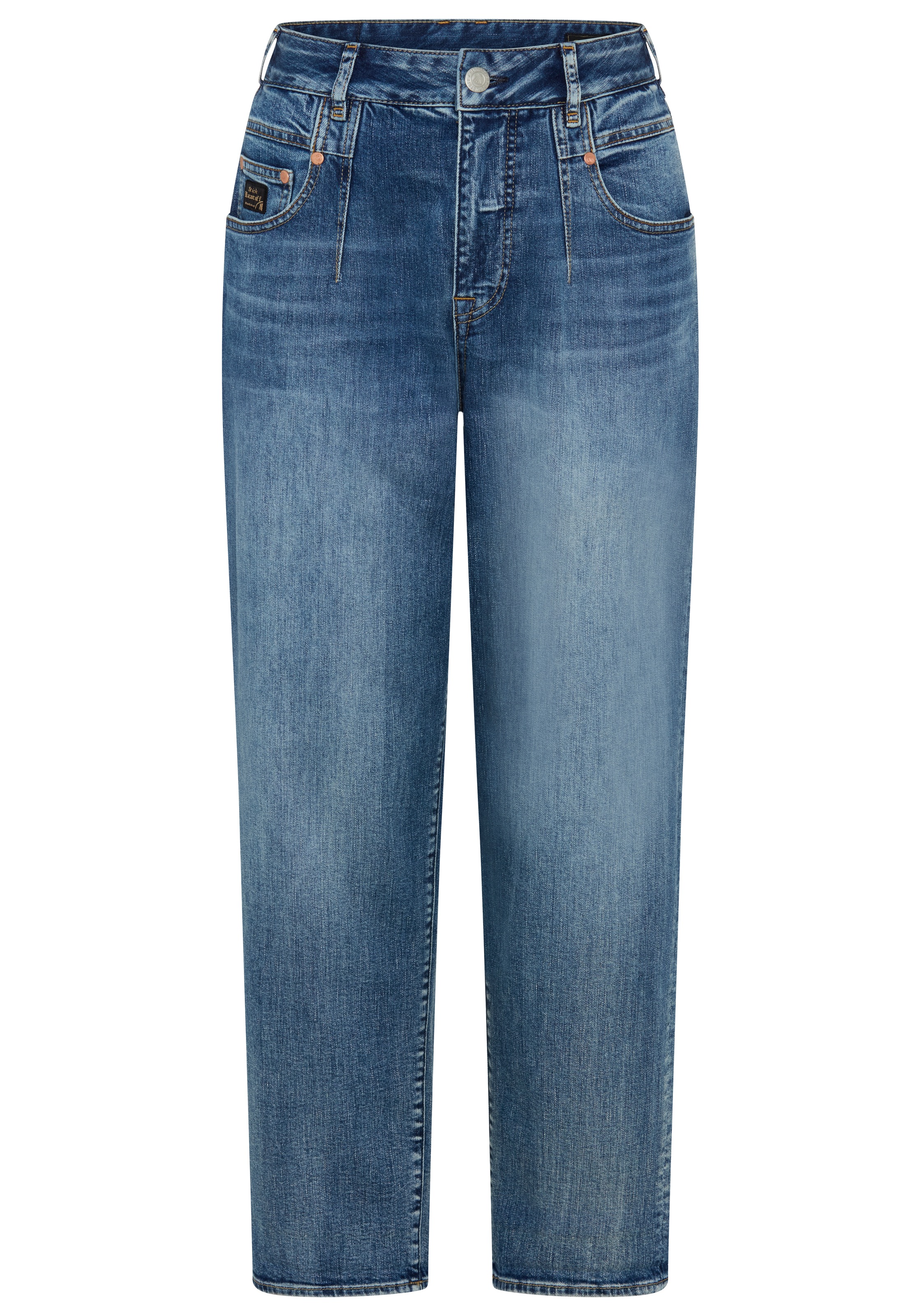 Herrlicher 5-Pocket-Jeans »Brooke Denim Stretch« im Loose Fit, Cropped-Länge