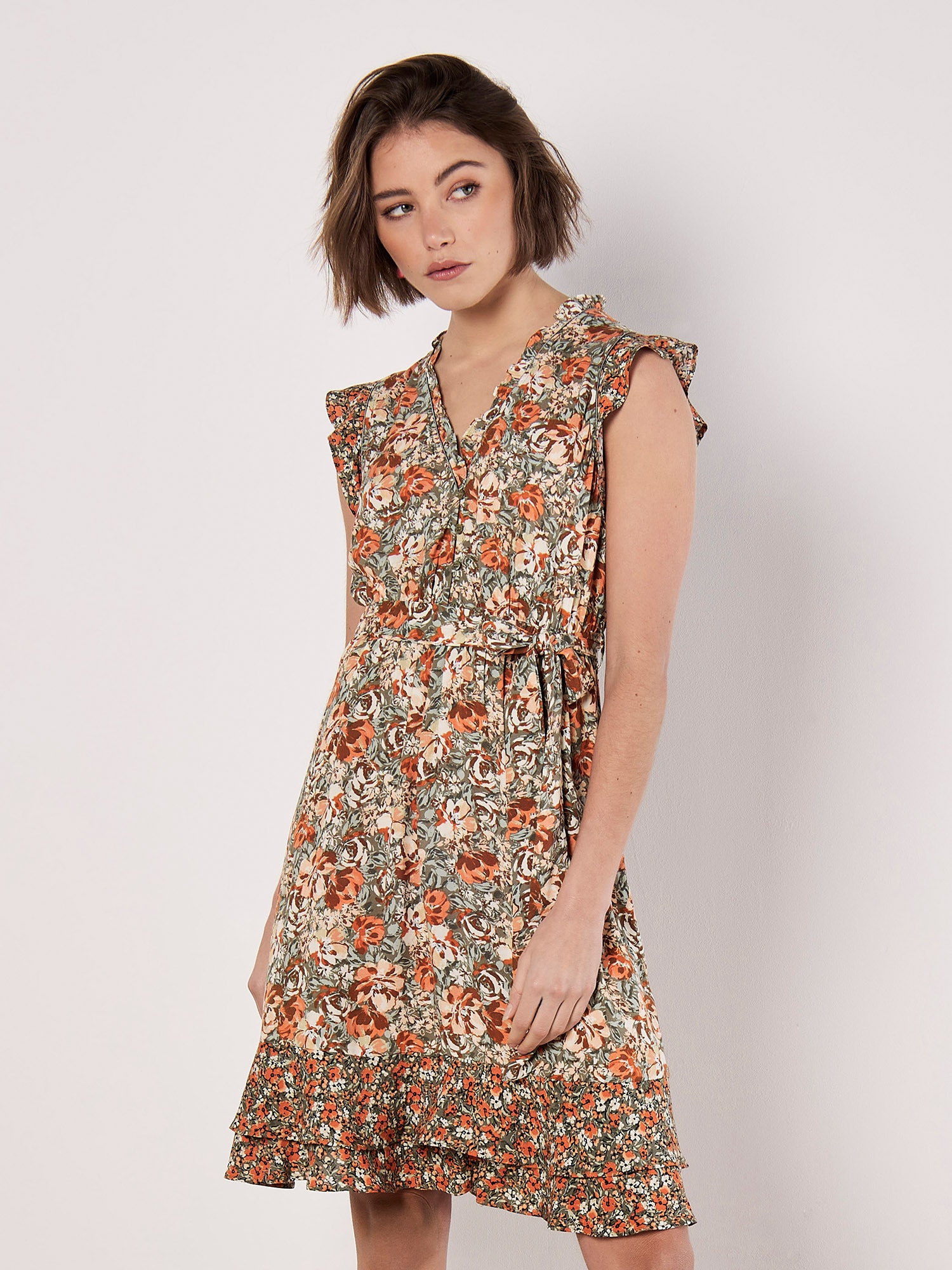 Apricot Minikleid »Minikleid« 2 tlg. mit Rüschen