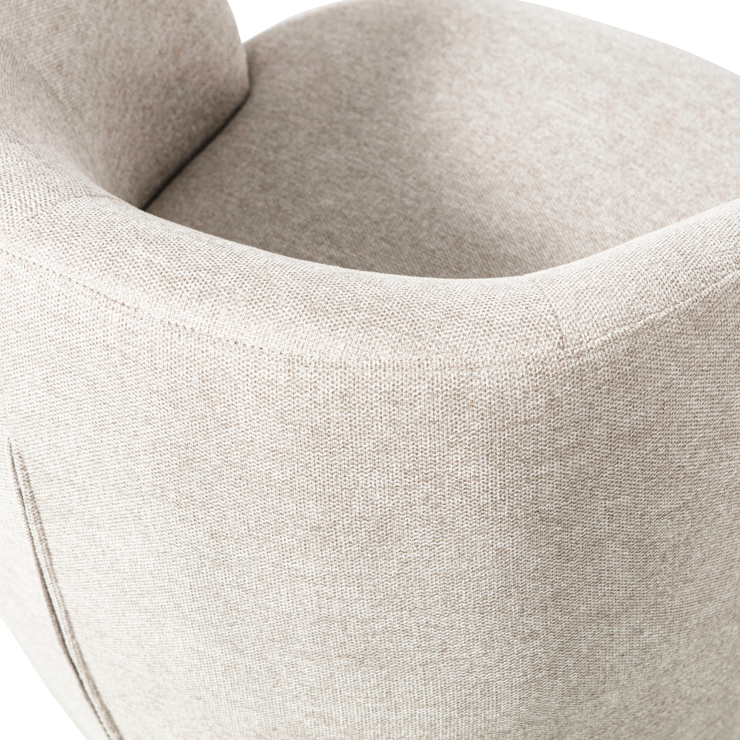 WOOOD Drehsessel »Serra Mischgewebe Bezug mit Drehmechanismus H 68 x B 70 x T 77 cm« Geringe Verschleißfestigkeit, Tragkraft 120 kg, vollständig montiert