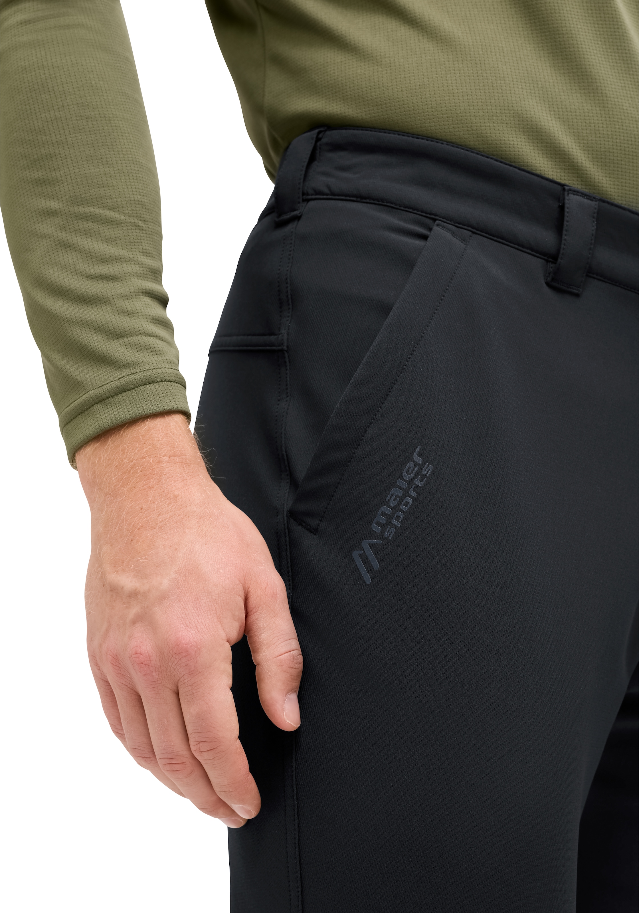Maier Sports Outdoorhose »HE-HOSE EL. ESSENTIAL FLEX M«  Outdoorhose für Sportmode und Outdoormode, auch in großen Größen