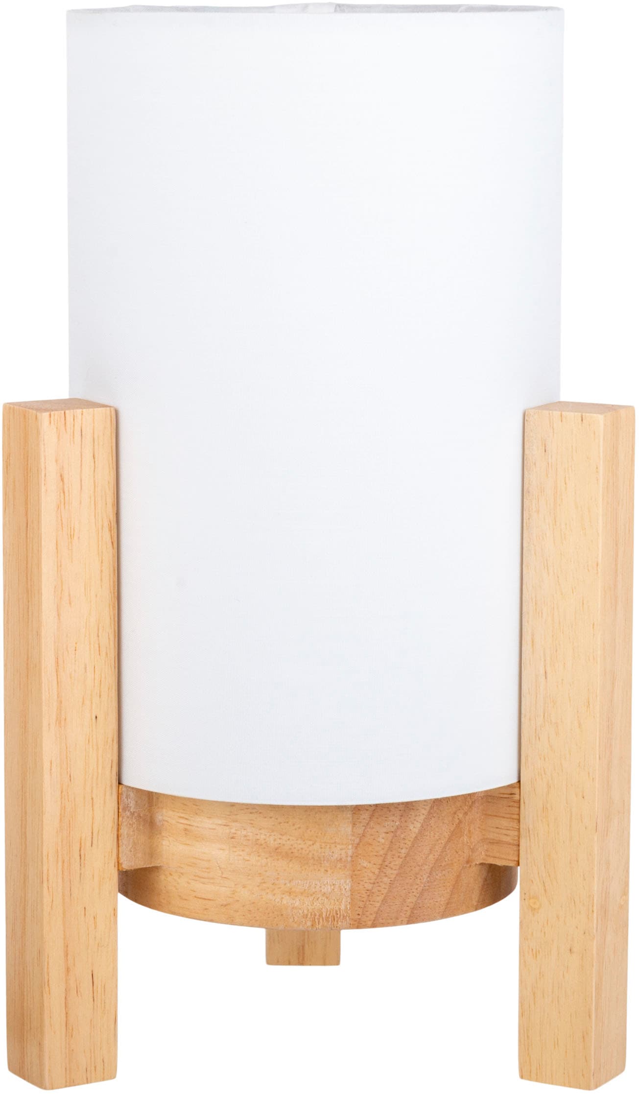 näve LED Tischleuchte »Madita« LED-Modul 1 Stk. Warmweiß Akkubetrieb, inkl. USB-C-Kabel, Holzgestell, Textilschirm, dimmbar