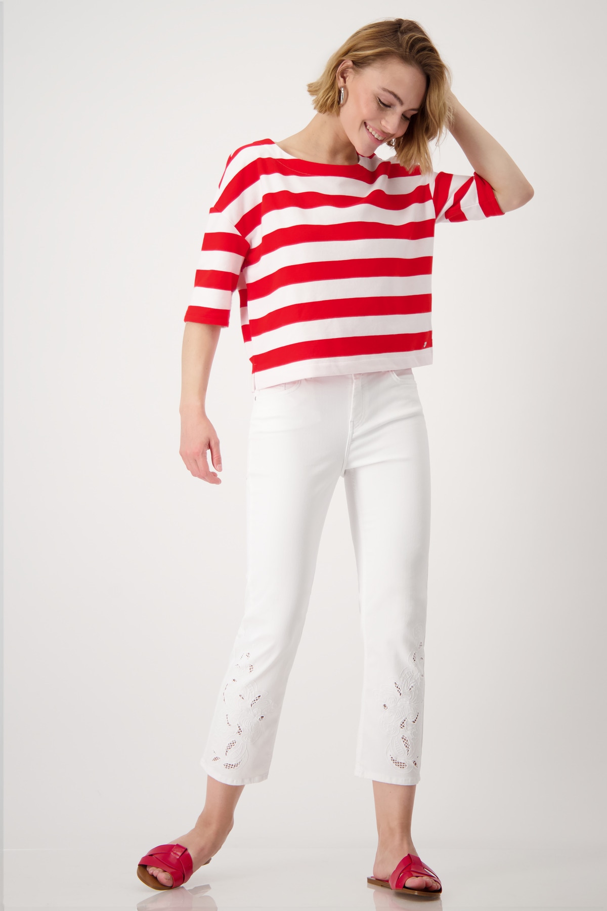 Monari Sweatshirt, mit Streifen