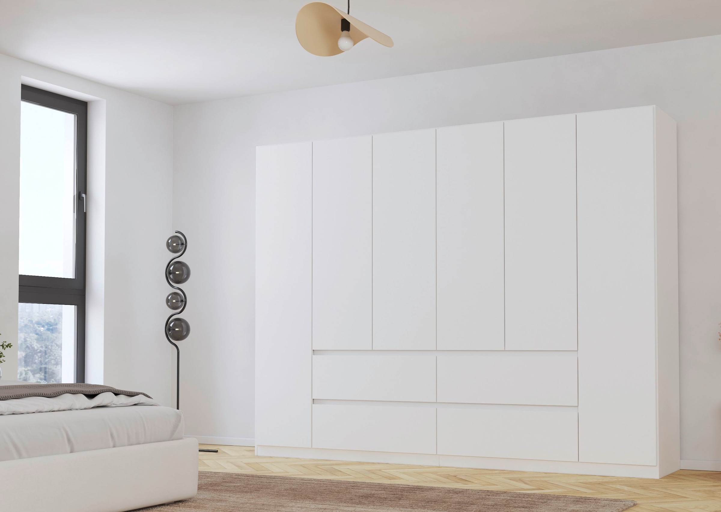 rauch Drehtürenschrank »Kleiderschrank Schrank Garderobe Garderobenschrank MAINZ«, grifflose Front, Außentüren mit Push-to-Open Funktion MADE IN GERMANY