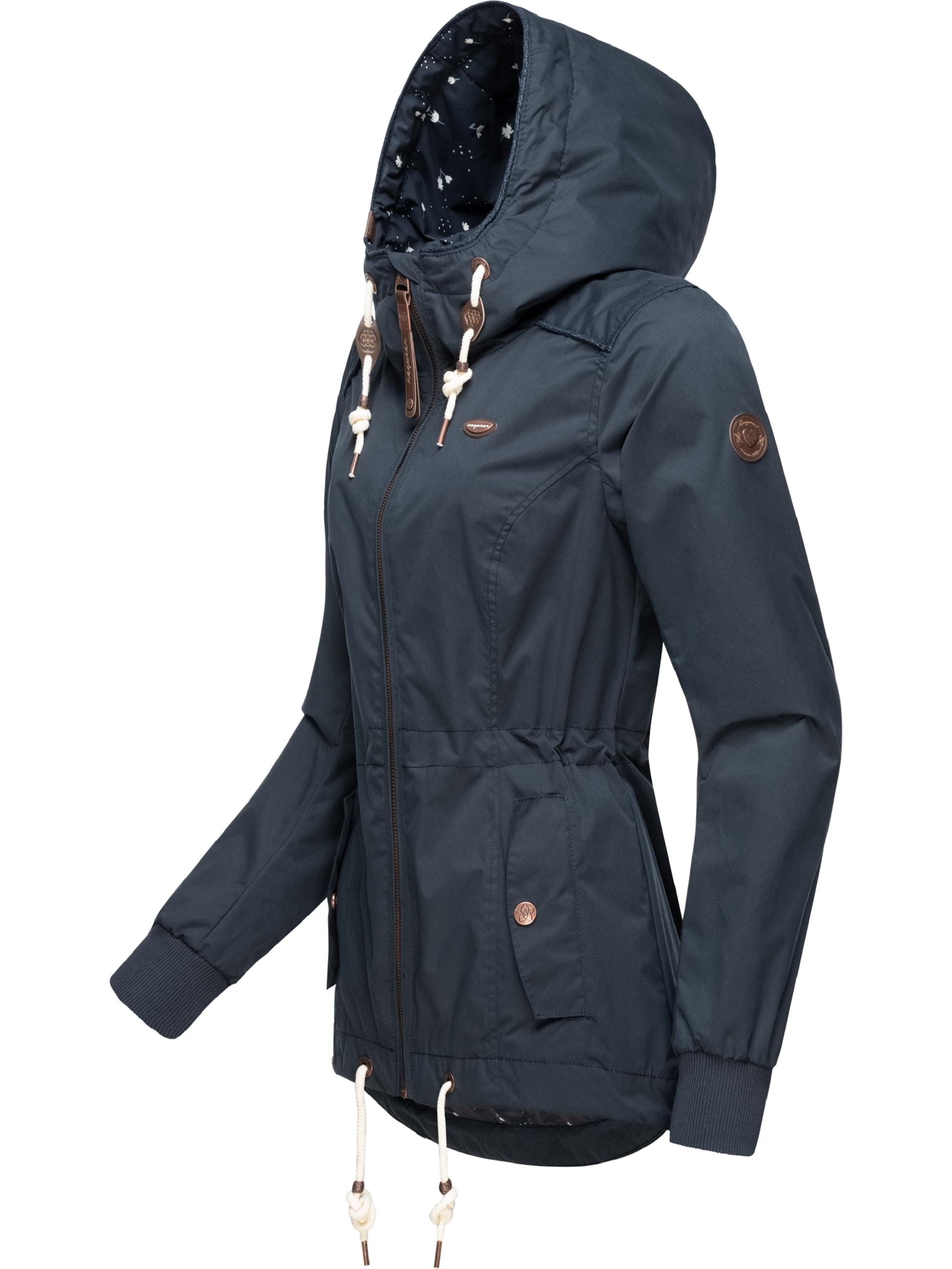 Ragwear Outdoorjacke »Übergangsjacke Danka«, mit Kapuze, Wasserdichte Übergangsjacke mit großer Kapuze
