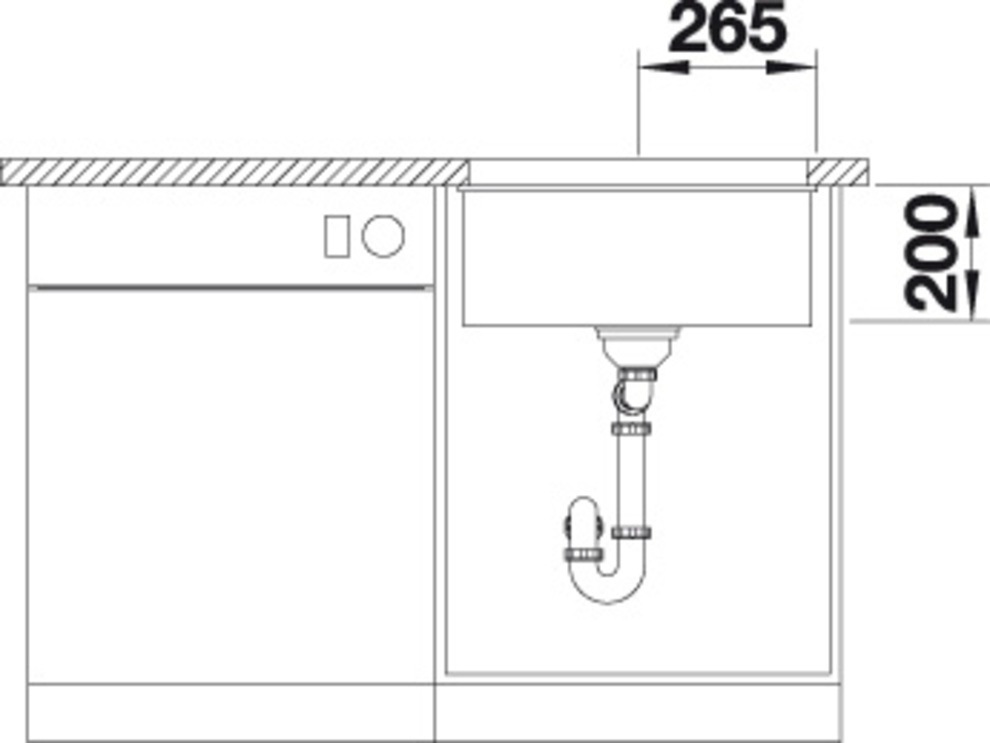 Blanco Granitspüle »ETAGON 500-U« aus SILGRANIT®, mit 2 Etagon-Schienen