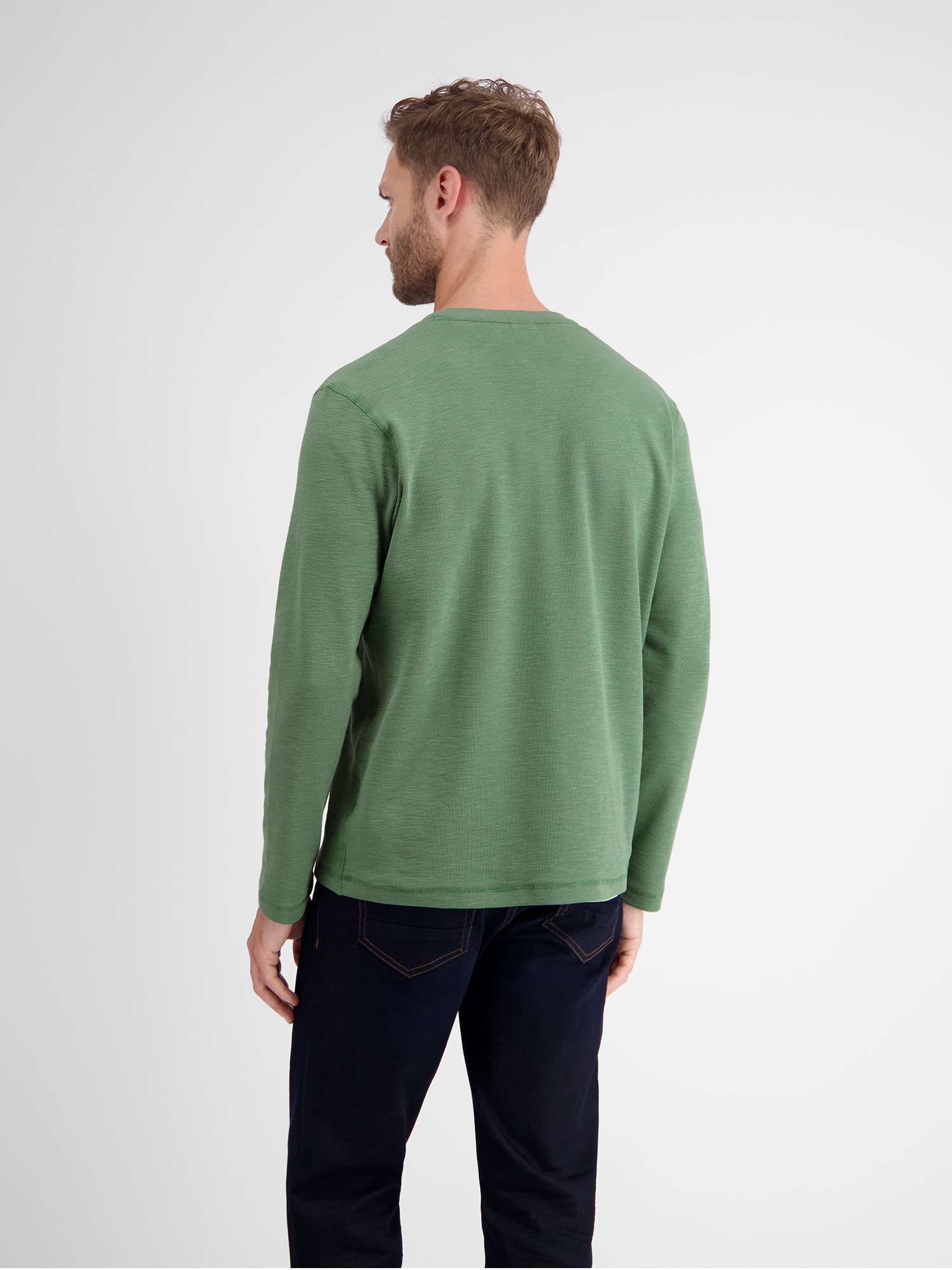 LERROS Langarmshirt »LERROS Serafino in Strukturqualität«