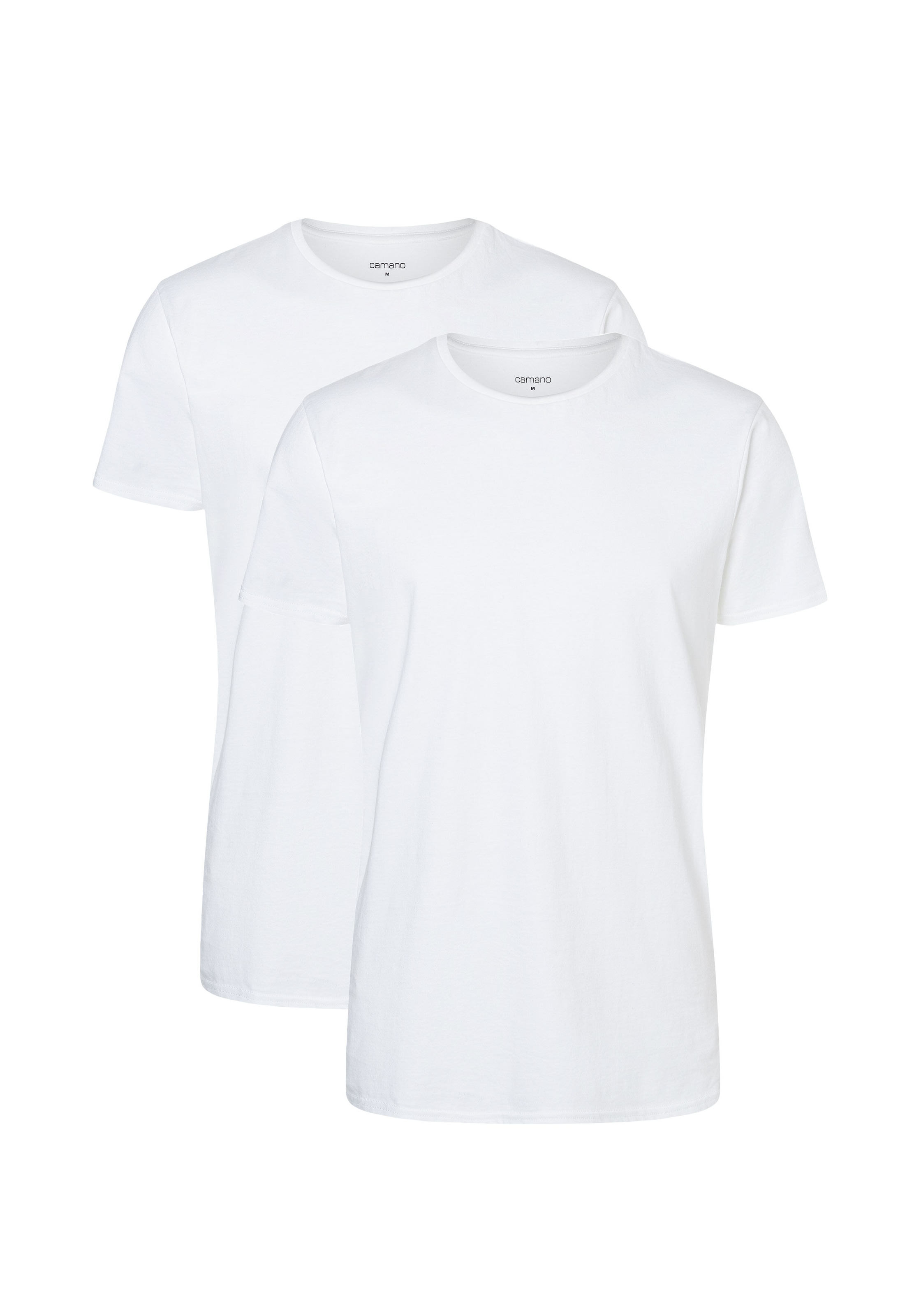 Camano T-Shirt »comfort«, (2er Pack), mit Rundhalsausschnitt