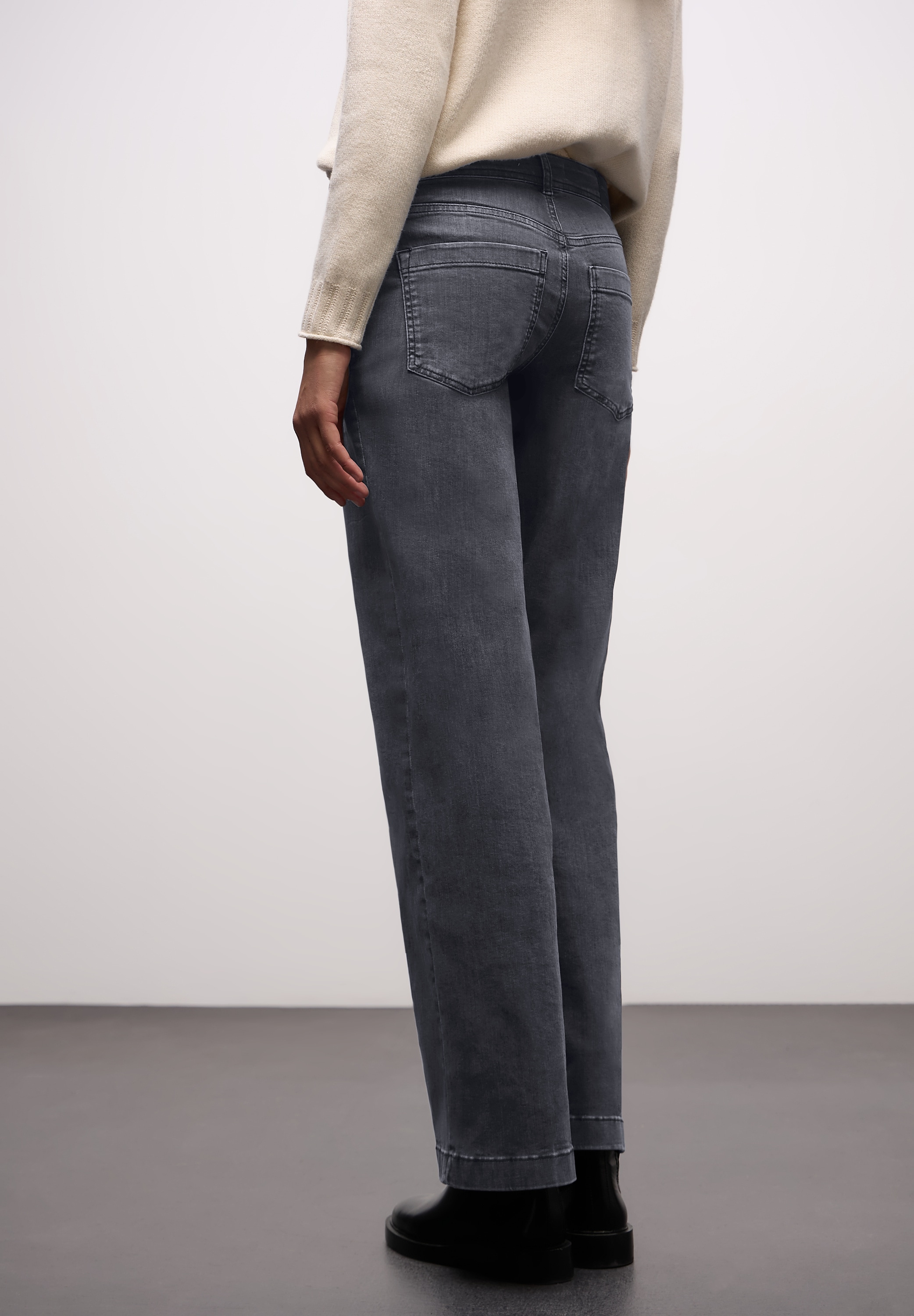 STREET ONE 5-Pocket-Jeans »Style Wide Leg« Wide Leg mit Stretch