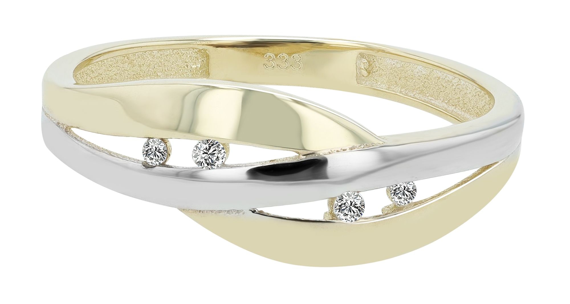 Adelia´s Fingerring »Damen Ring aus 333 Gold mit Zirkonia«