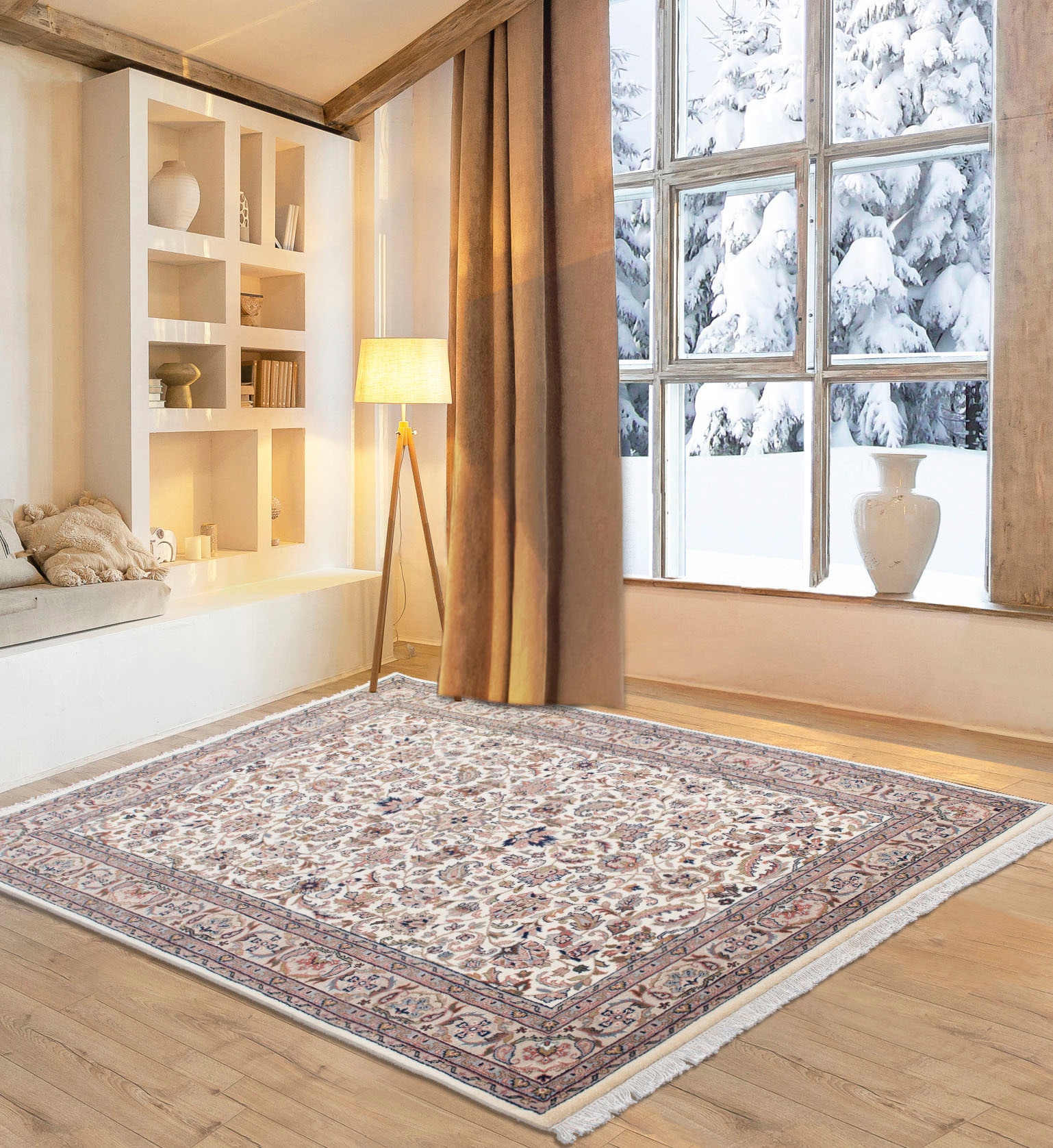 Home affaire Orientteppich »BI Oriental«, rechteckig, reine Wolle, handgeknüpft, orientalisches Design, Wohnzimmer