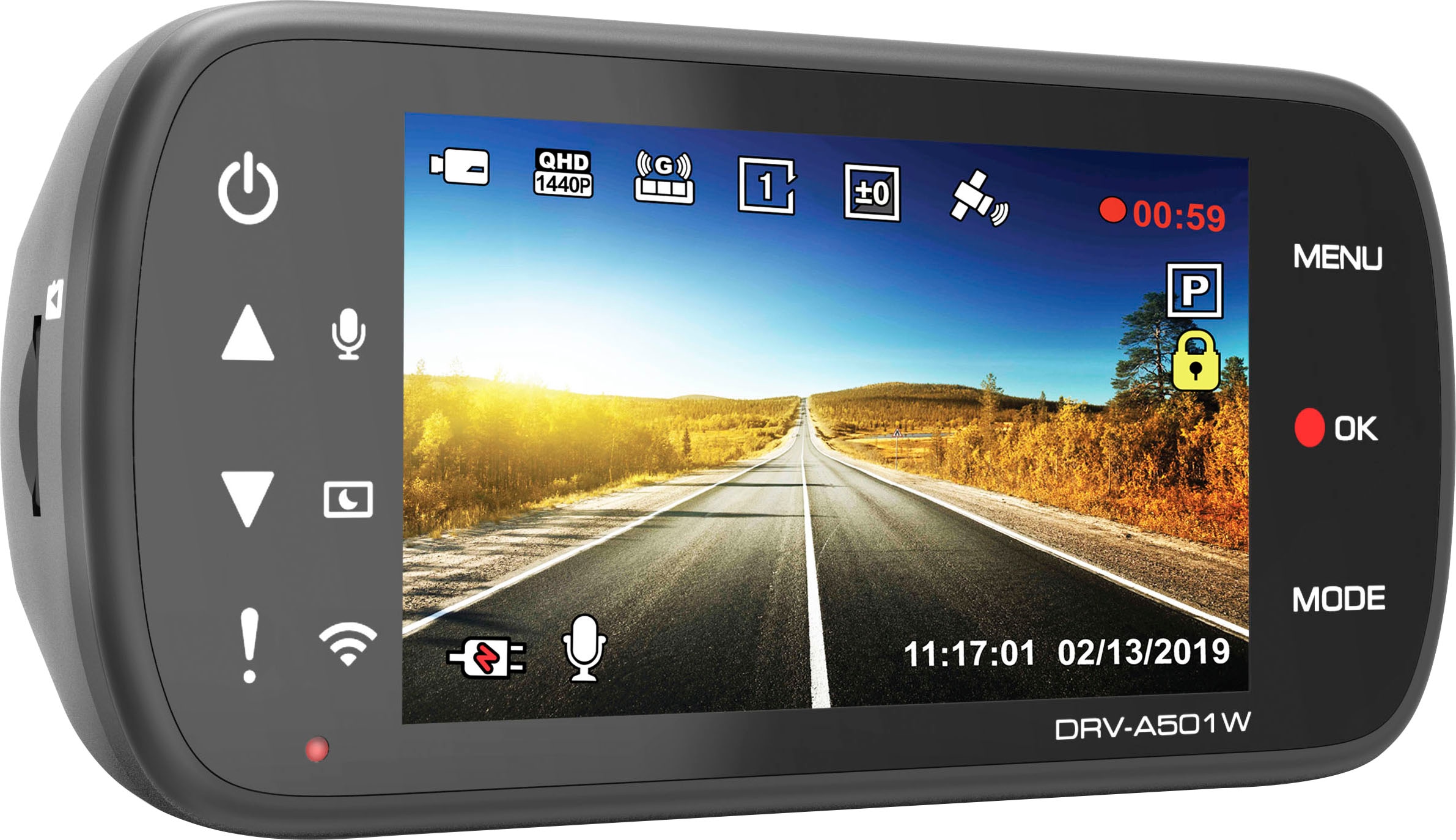 Kenwood Dashcam »DRV-A501W«, WQHD, WLAN (Wi-Fi)