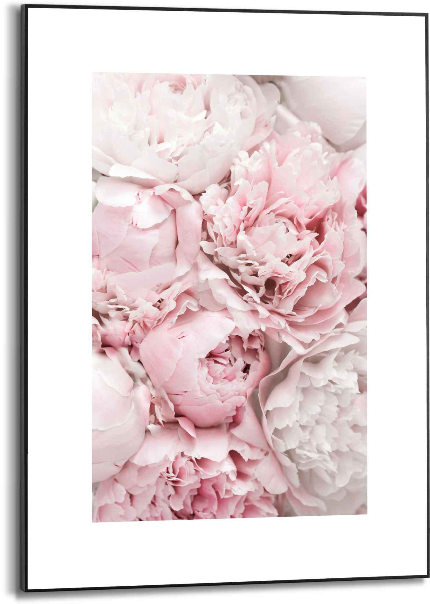 Reinders! Bild »Gerahmtes Bild Pfingstrosen Blumen - Romantisch«, Blumen, (1 St.)