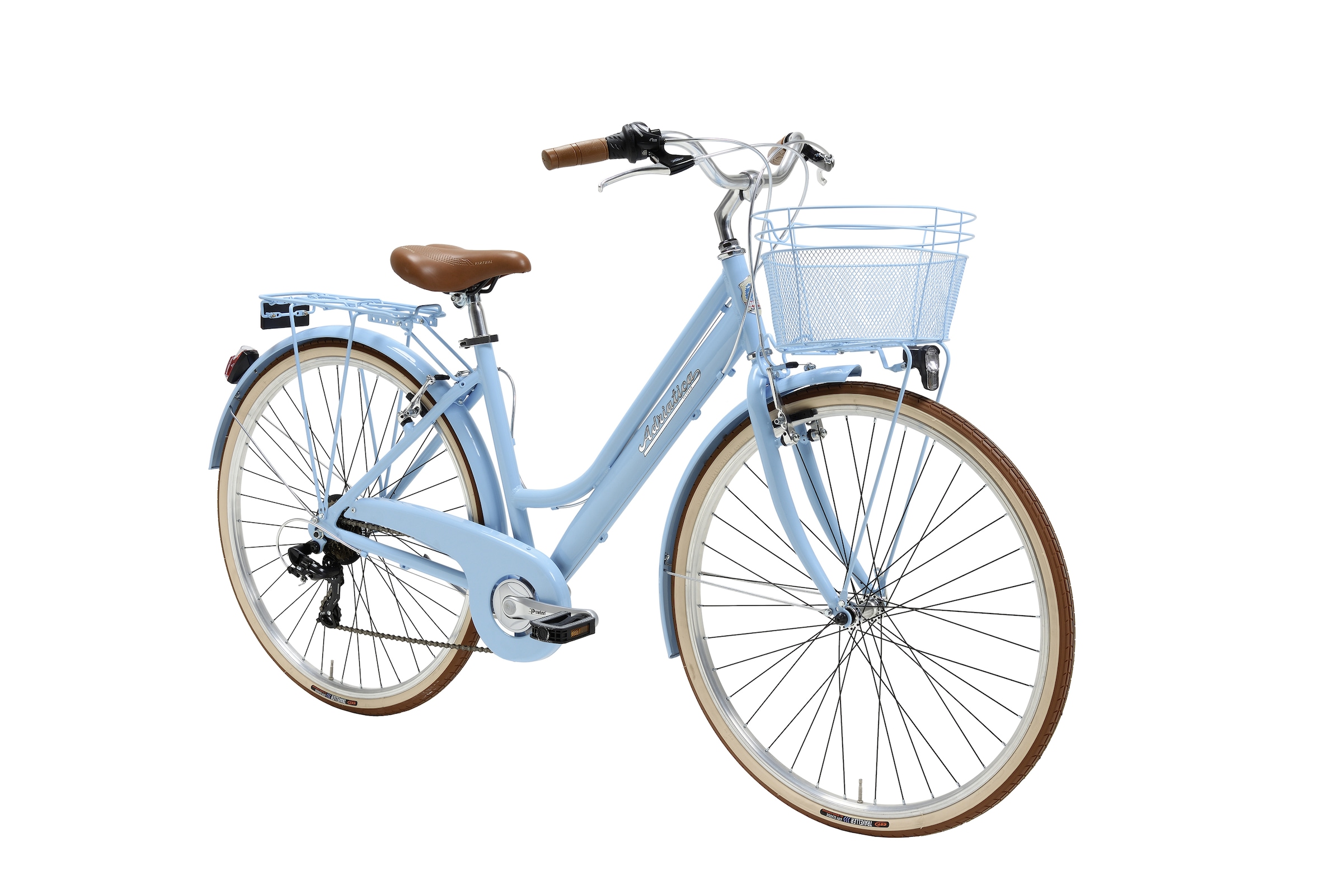 Adriatica Cityrad »Cityfahrrad 28 Zoll RETRO Lady Blau inkl. Korb«