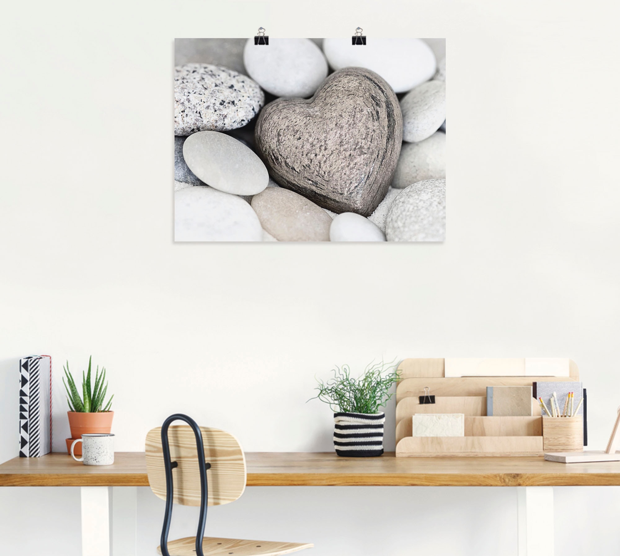 Artland Wandbild »Steinherz«, Zen, (1 St.), als Leinwandbild, Poster, Wandaufkleber in verschied. Größen