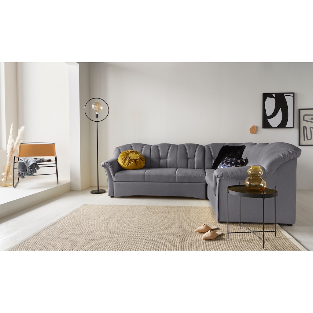 DOMO collection Ecksofa »Papenburg B/T/H: 242/190/84 cm«