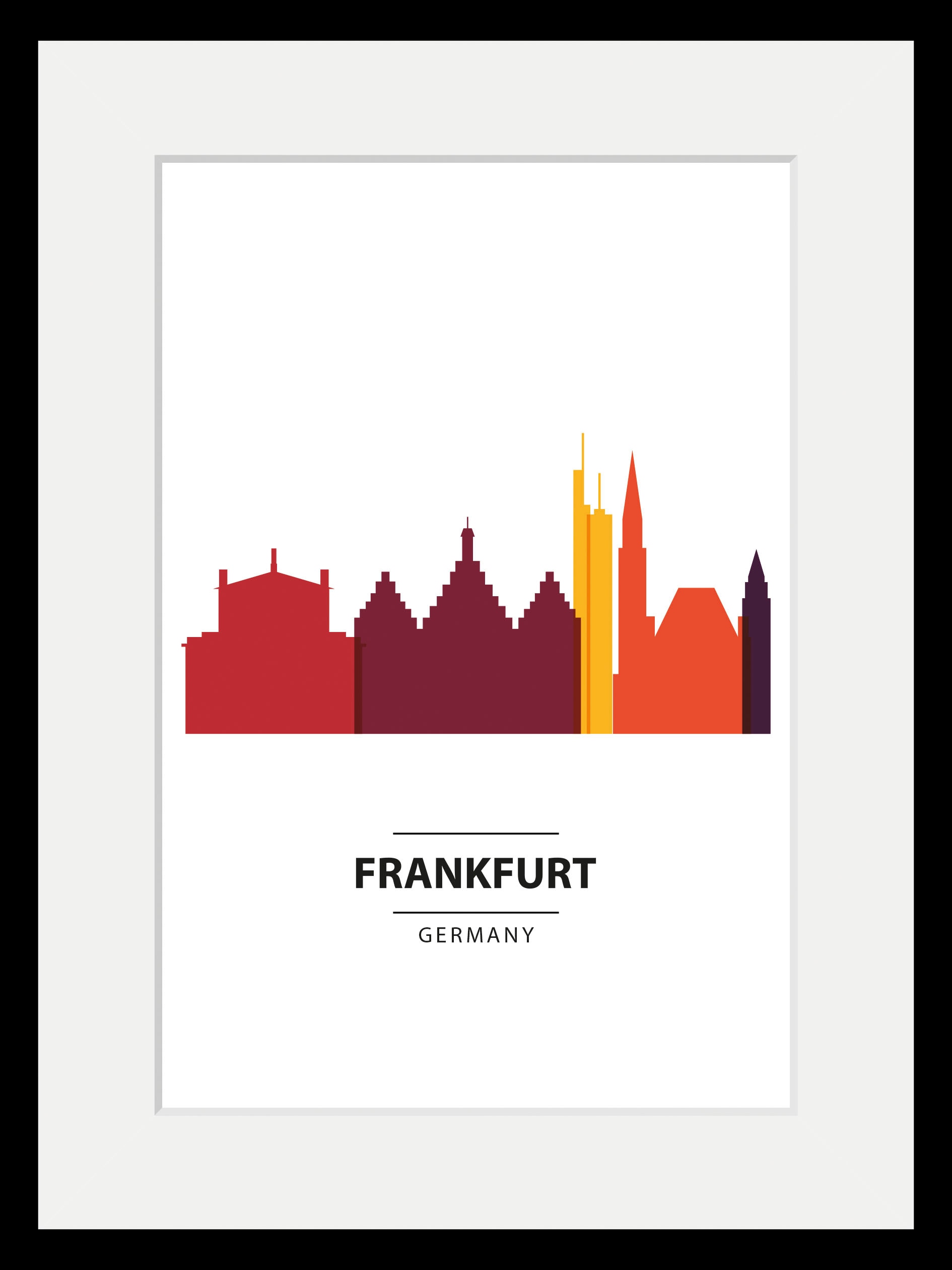 queence Bild »Frankfurt Color Splash«, Städte, (1 St.)