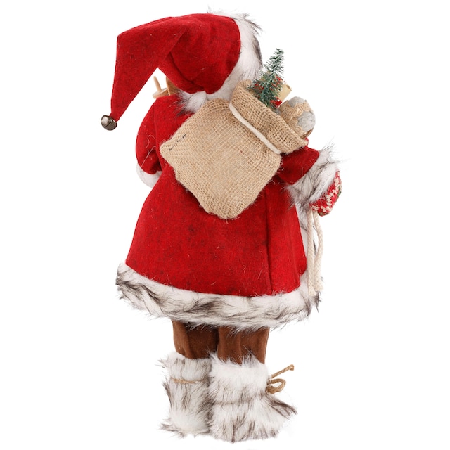 online dem Weihnachtsfigur Weihnachtsdeko, und bei mit HOMECOLLECTION unter Skiern Weihnachtsmann - Arm »Santa Dekofigur, OTTO Geschenken«, HOSSNER
