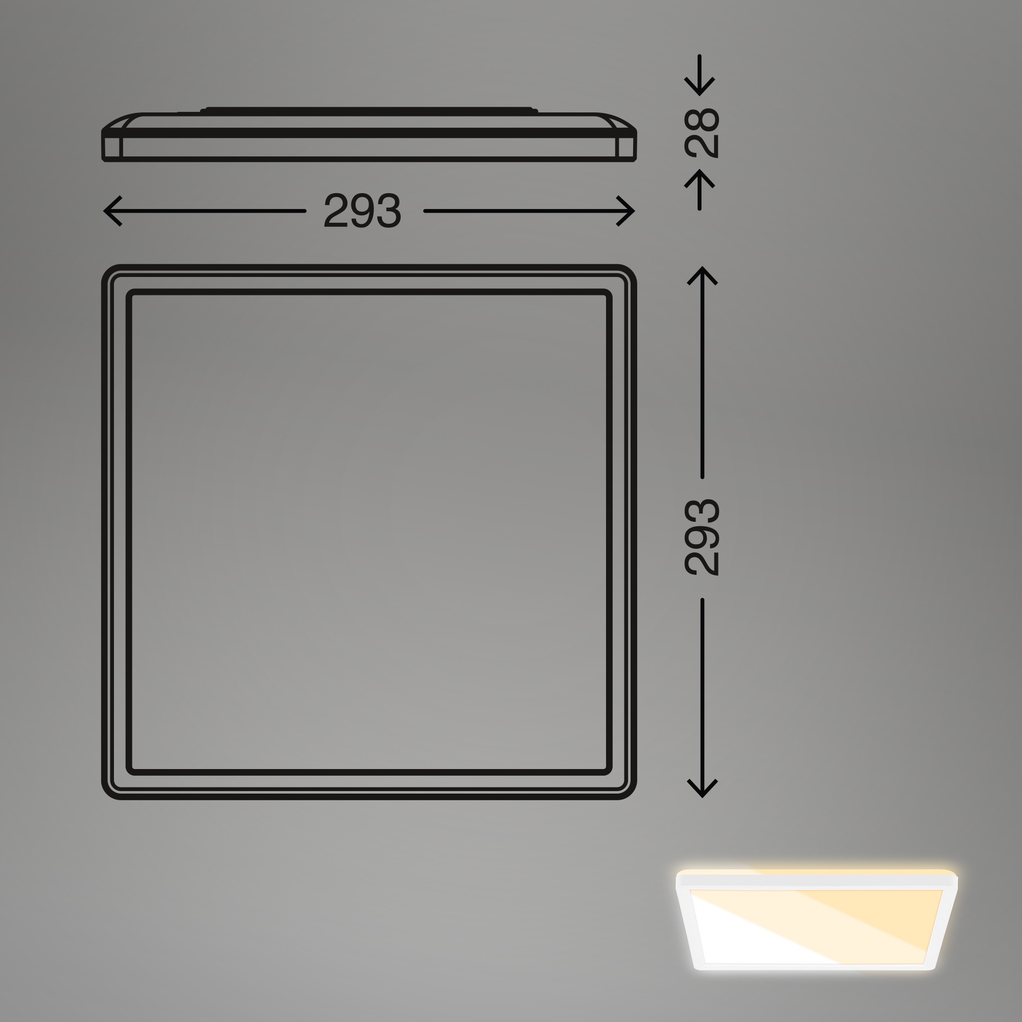 Briloner Leuchten Panel »Panel SLIM«