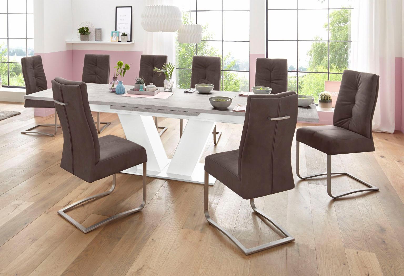 MCA furniture Esszimmerstuhl »Salva Schwingstuhl 1« (Set) 2 Stk.mit Tonnentaschenfederkern, belastbar bis max. 120 kg