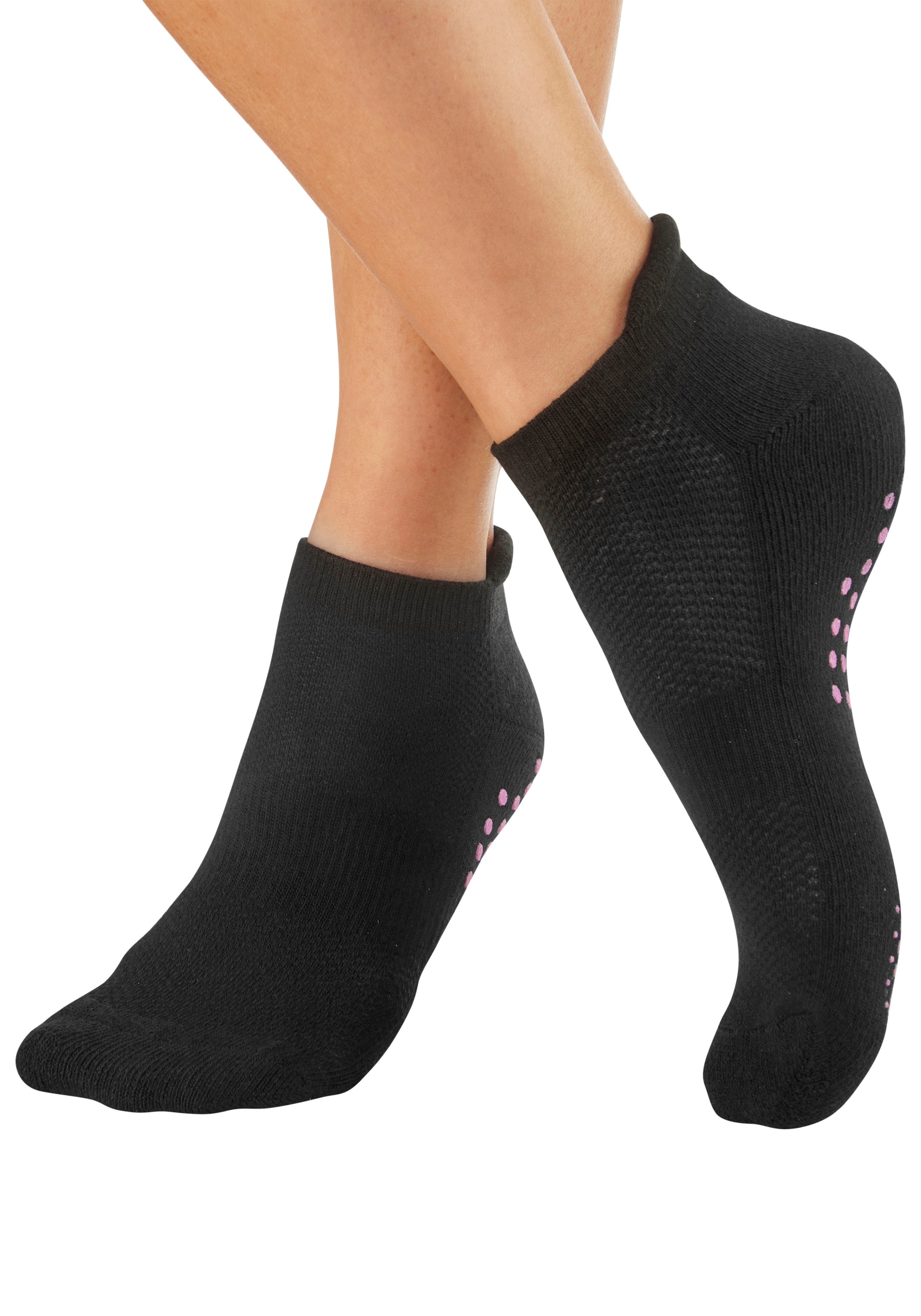 Lavana ABS-Socken, (Packung, 3 Paar), mit farbigen Noppen