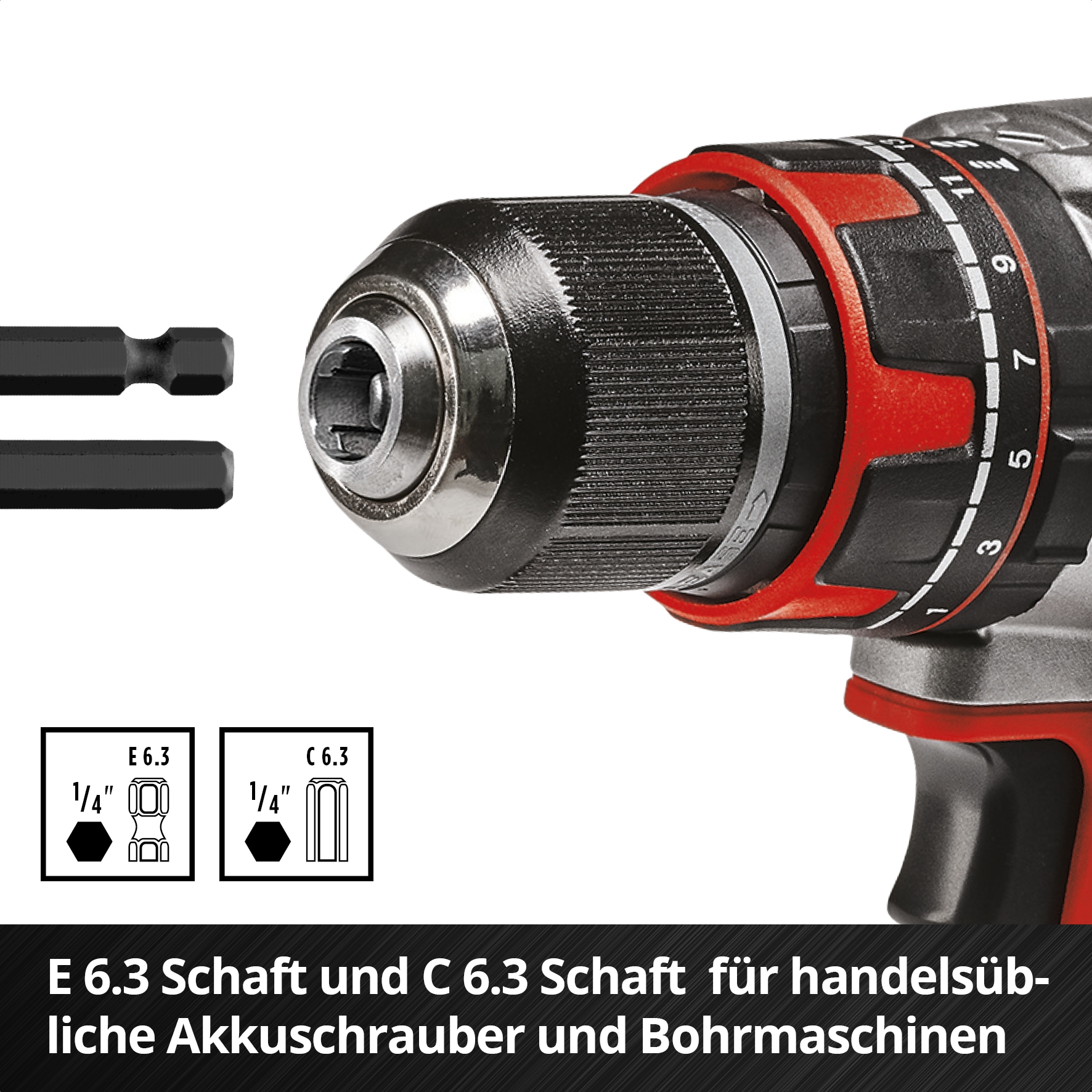 Einhell Bohrer- und Bitset »L-CASE« 40-tlg.