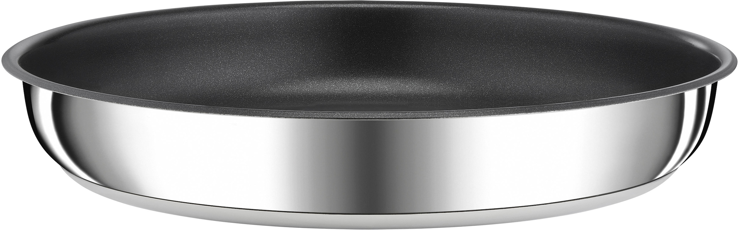 Tefal Pfannen-Set »Ingenio Preference«, Edelstahl, (Set, 3 tlg., Tefal Ingenio Preference Pfannenset, 2 teilig, Ø 22, 26 cm, 1 Griff), stapelbar, Antihaftversiegelung, Induktion, Made in France, kompakt