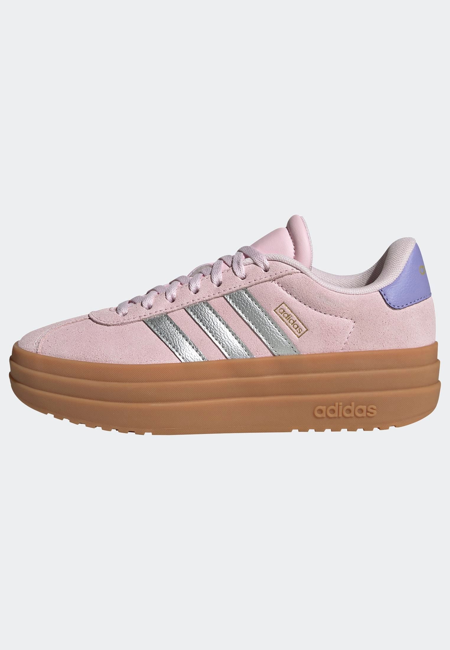 adidas Sportswear Plateausneaker »VL COURT BOLD LIFESTYLE KIDS«, Design auf den Spuren des adidas Gazelle Bold