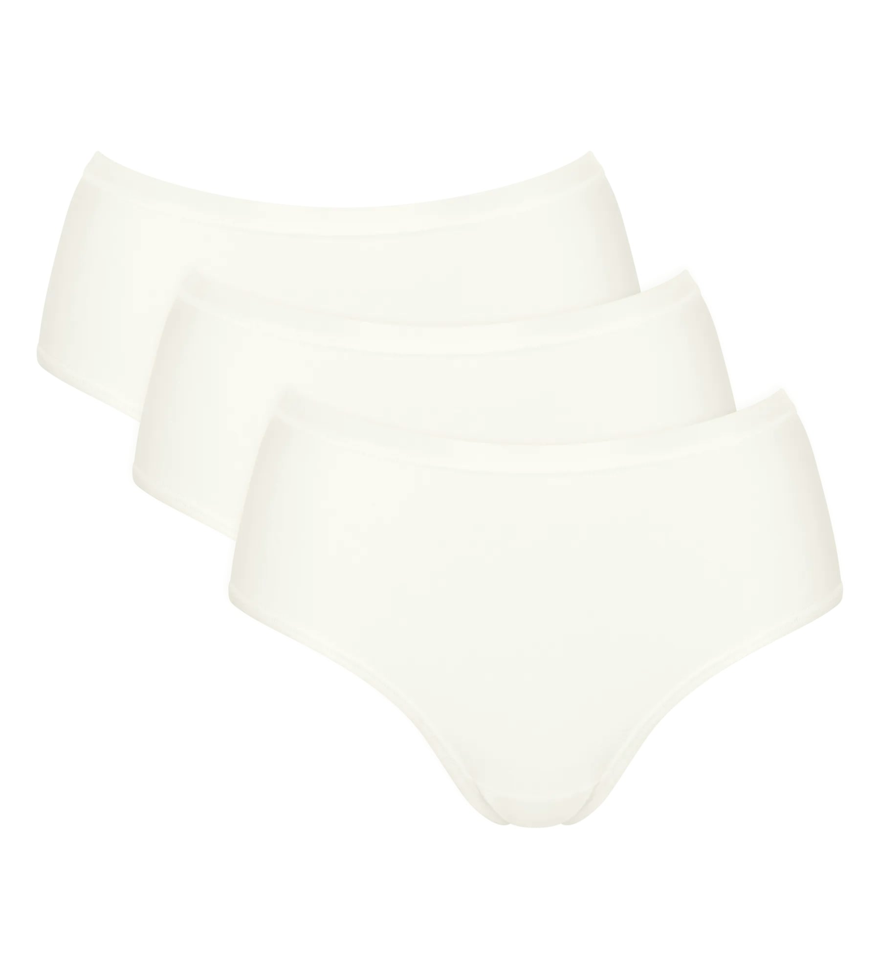 sloggi Midislip »GO Daily Cotton« 3er Pack,  Glanz-Effekt Details, weich, Baumwollmix, bequem, elastisch