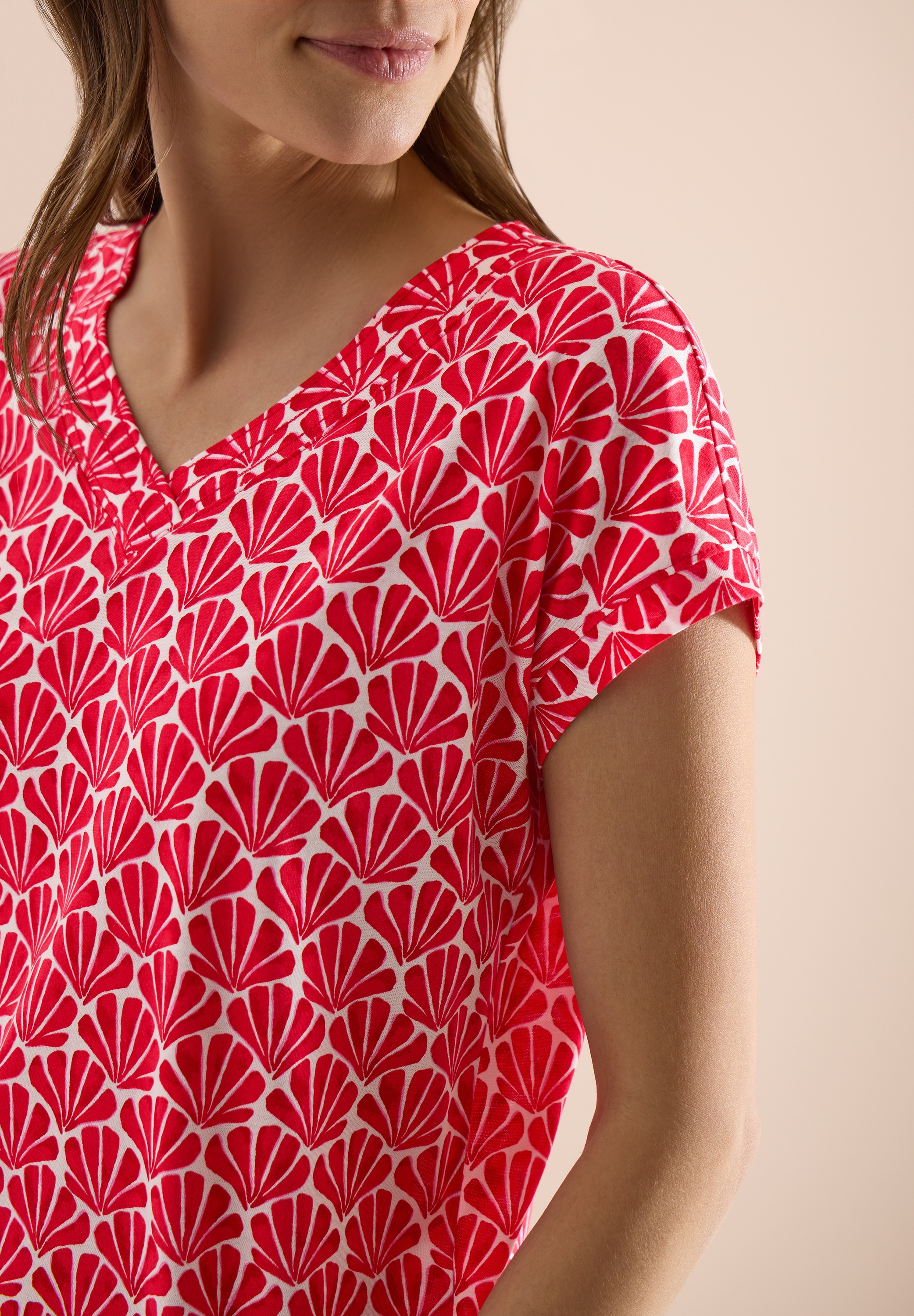 Cecil T-Shirt mit All-Over Print