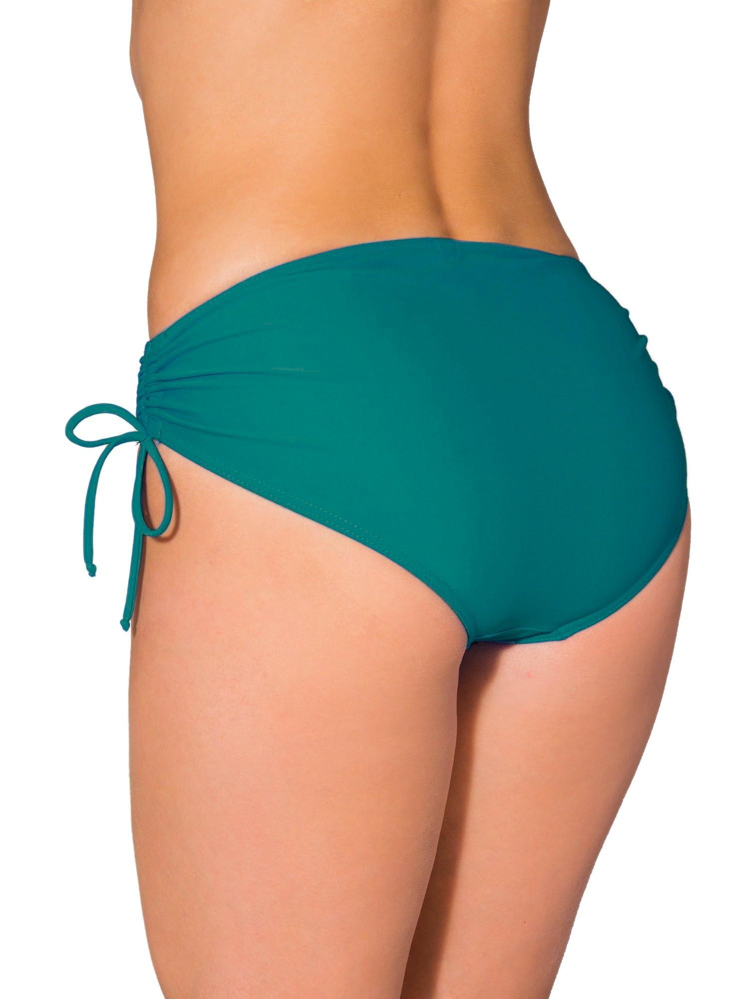 AQUARTI Bikini-Hose »Bikinihose Aquarti Damen Bikinihose mit Raffung und Schnüren«