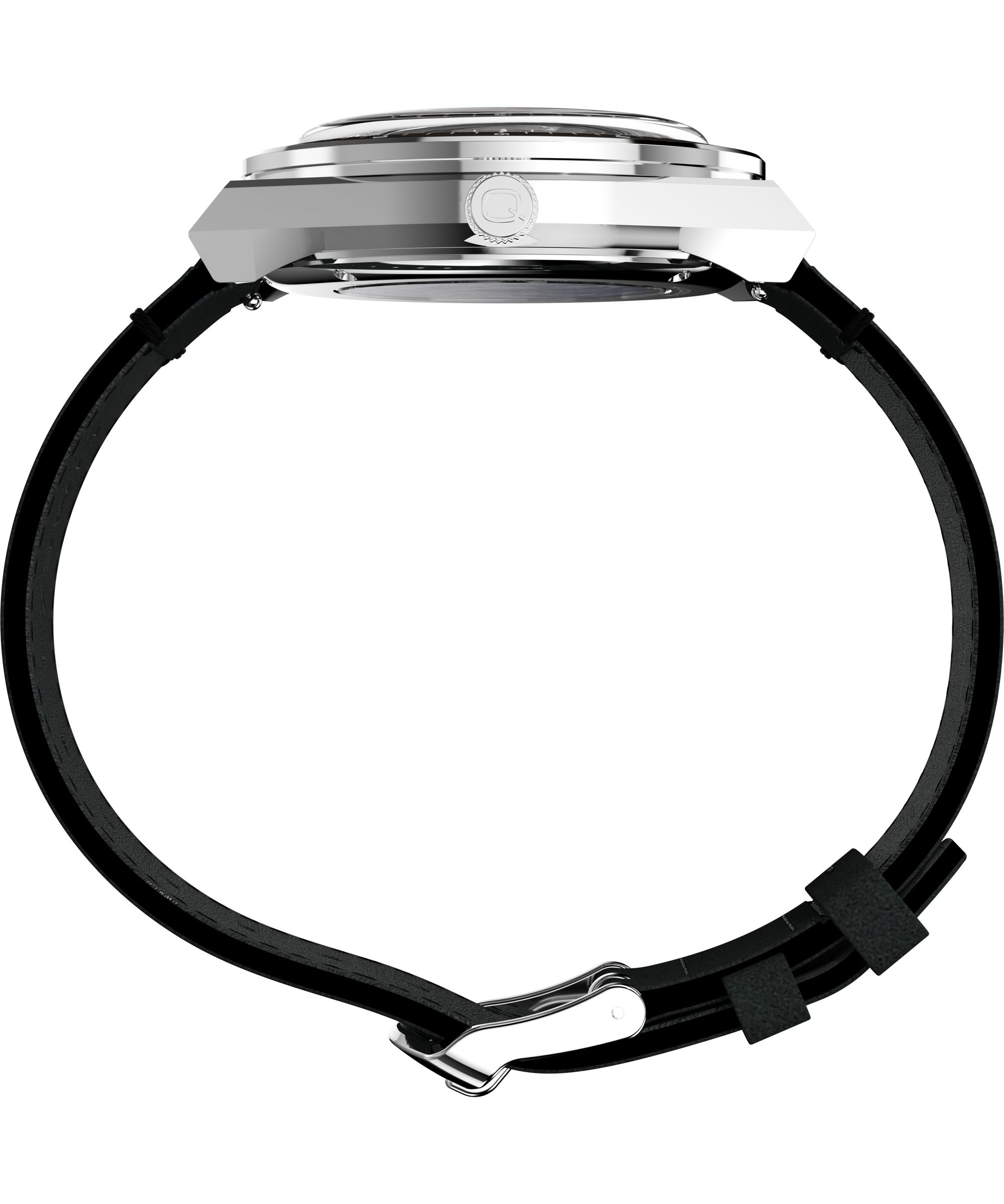Timex Quarzuhr »Q Timex Vintage Inspired NASA« Armbanduhr, Herrenuhr, Lederarmband, analog, Wochentag, Tag, Mondphase