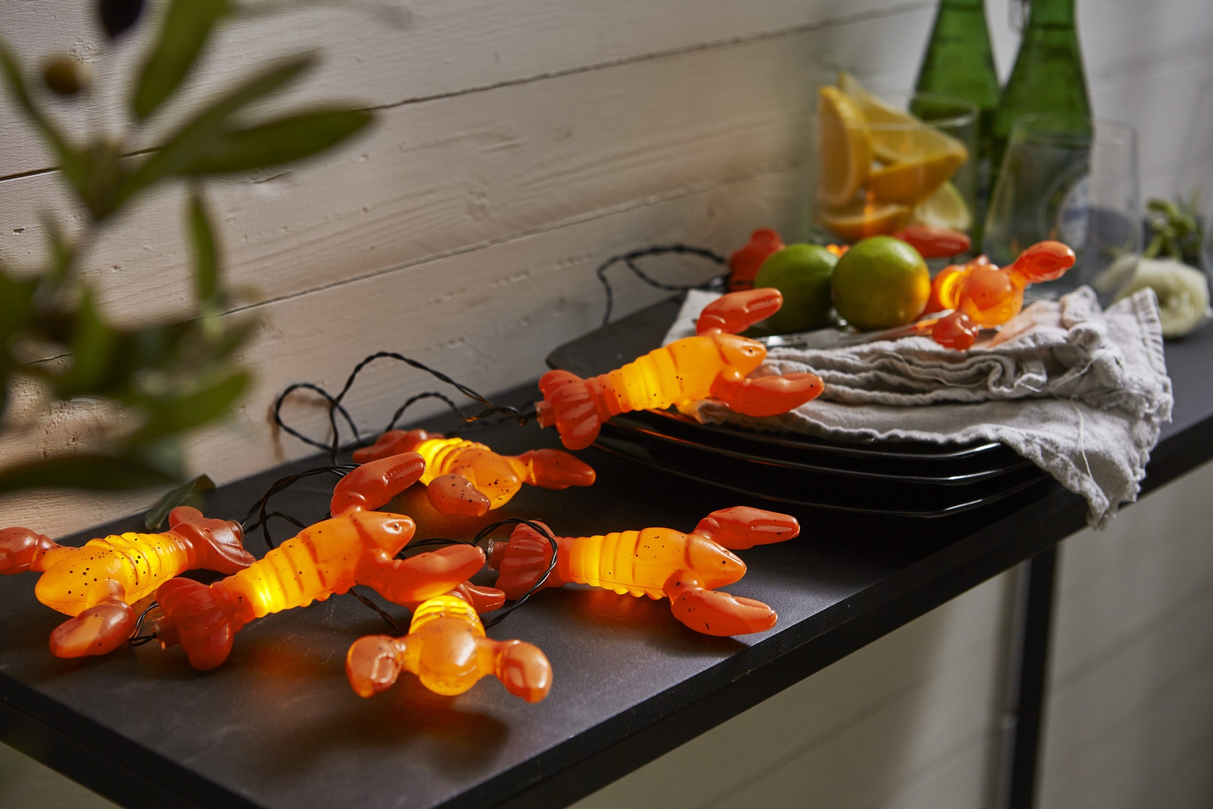 Parforce Traditional Hunting LED-Lichterkette »Crayfish Party« 8 Stk.-flammig Batterie, Timer, ca. 210x13 cm, outdoor, Vierfarb-Karton