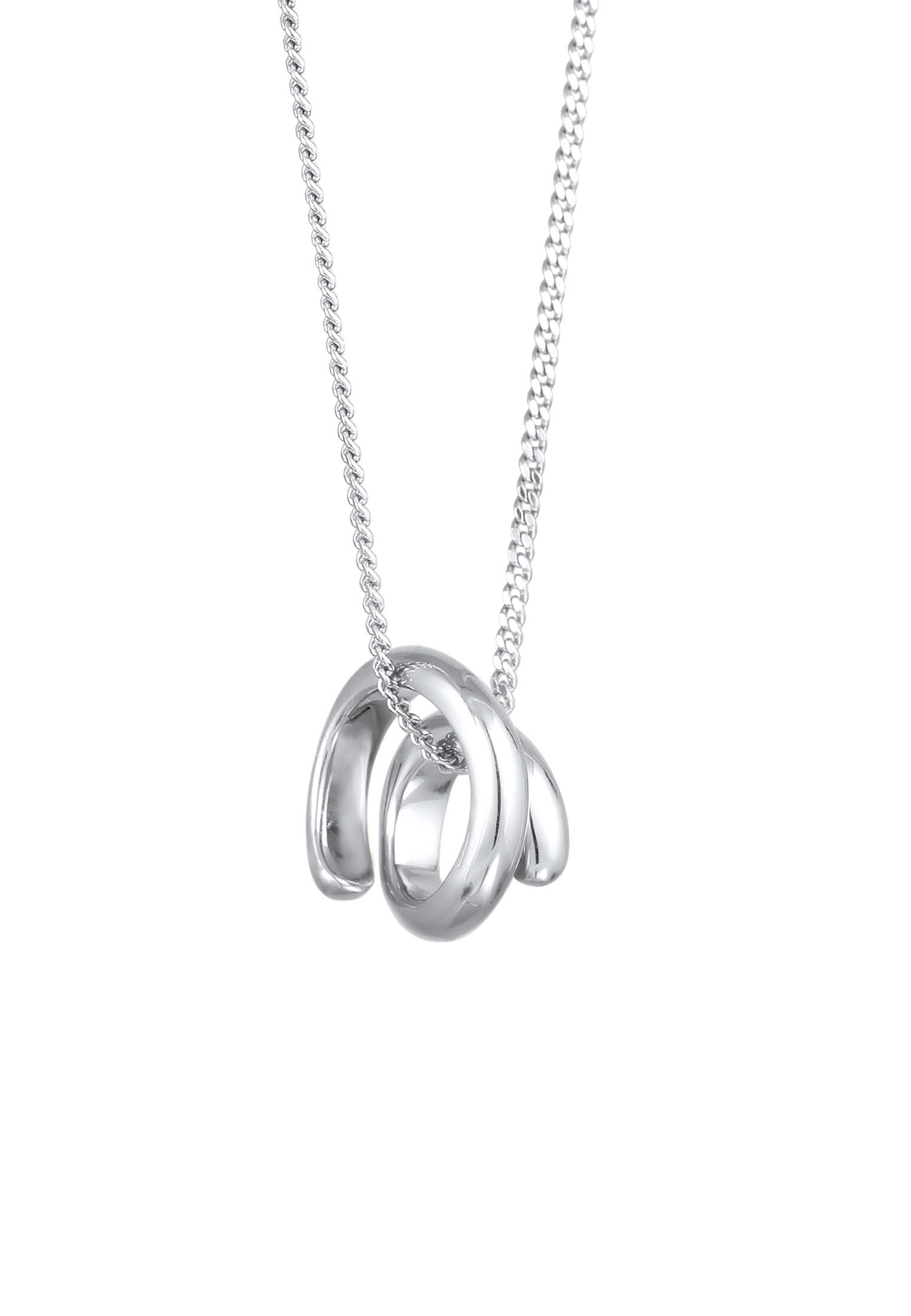 Elli Kette mit Anhänger »Halskette Anhänger Rund Wickeldesign 925 Sterling Silber«
