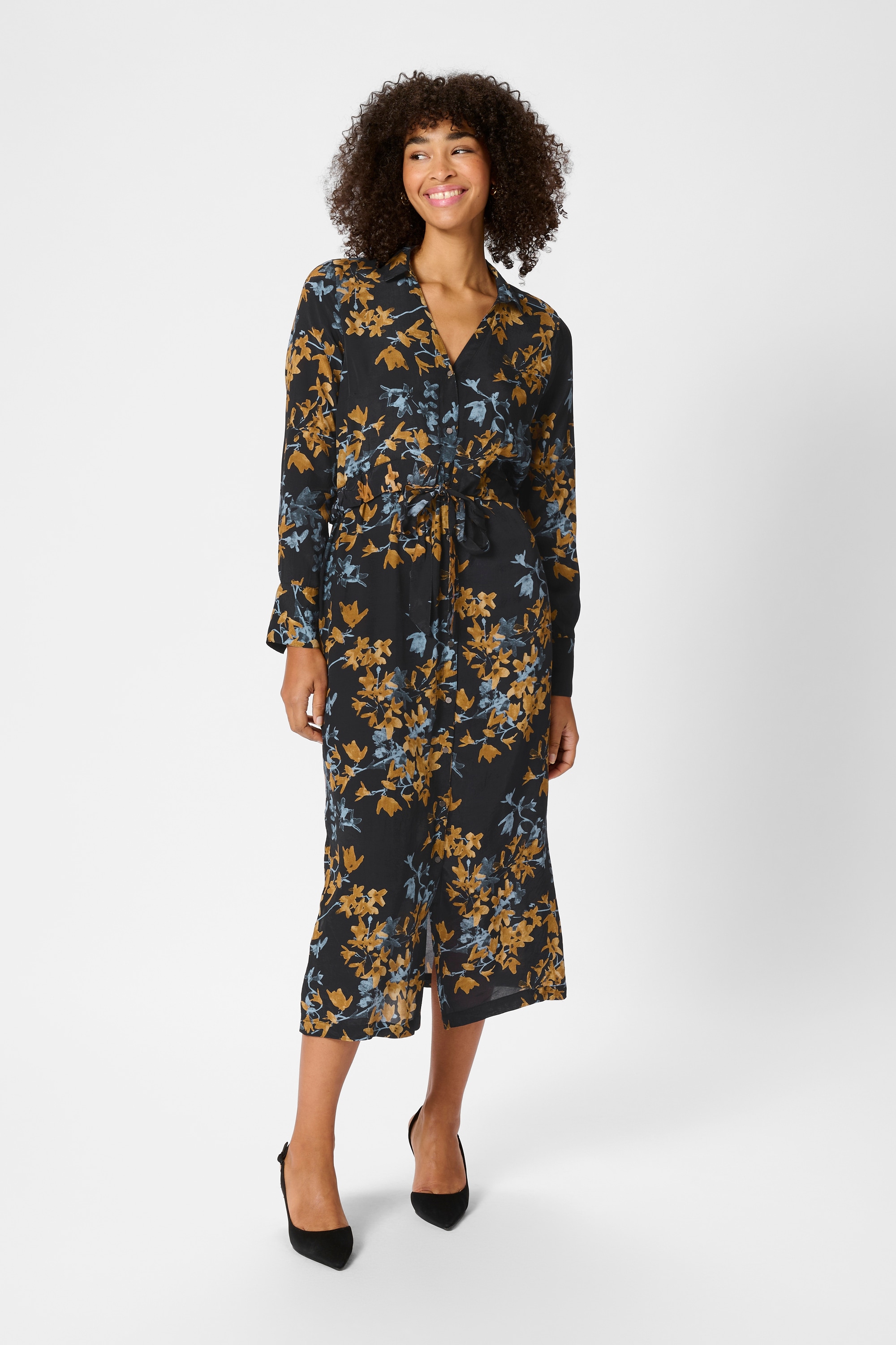 KAFFE Midikleid »Kleid KAmilana«