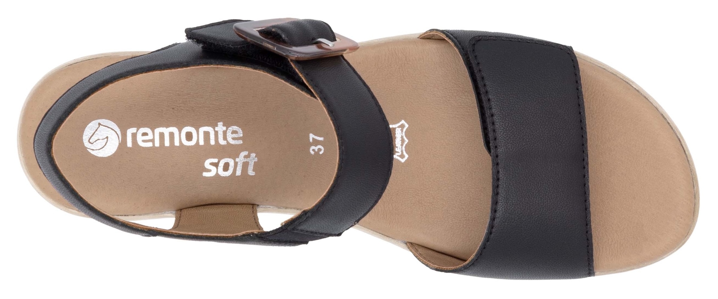 Remonte Sandalette, Blockabsatz, Sommerschuh, Sandale mit Klettverschlüssen