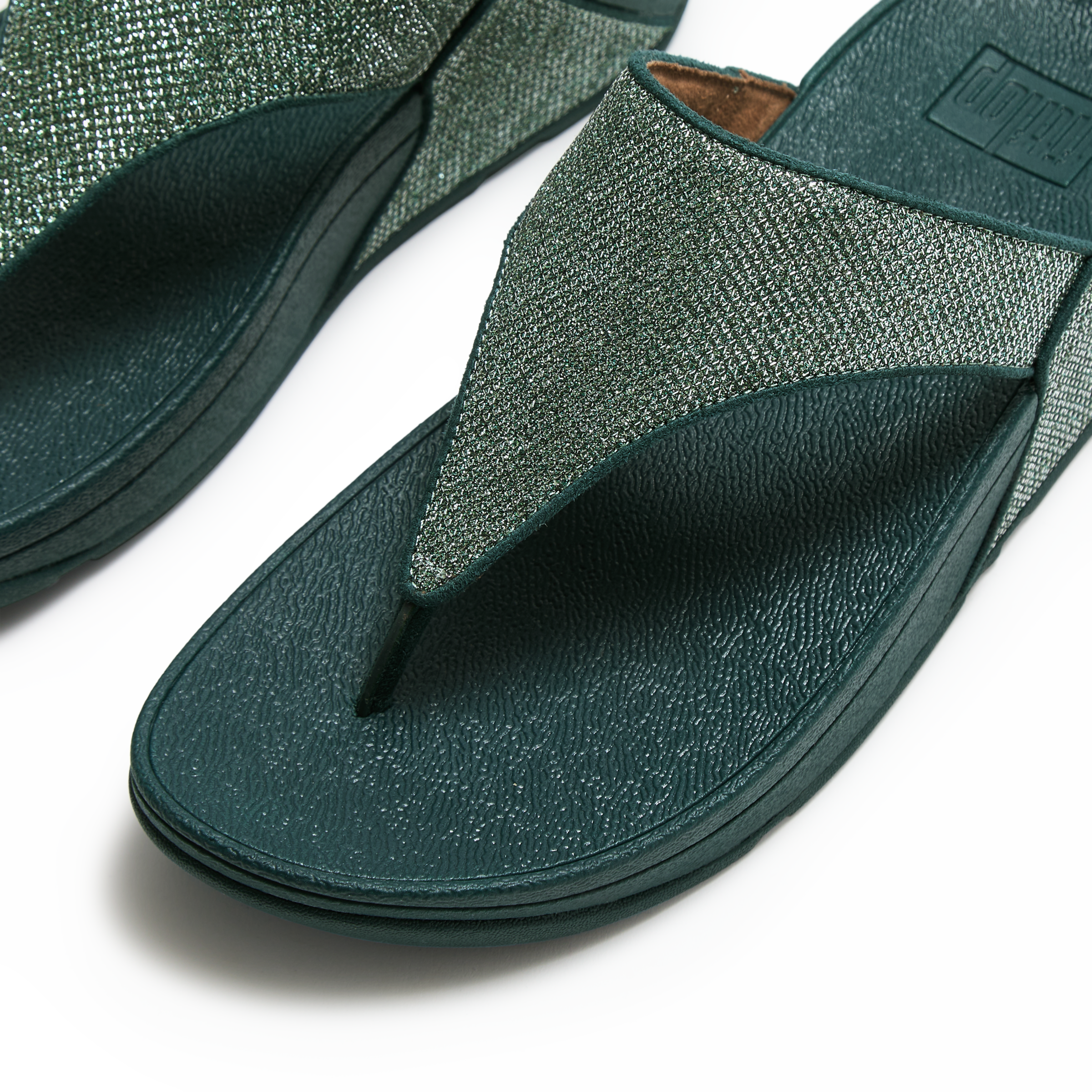 Fitflop Dianette »LULU SHIMMERGLITZ TOE-POST SANDALS«  Keilabsatz, Zehentrenner, Badeschuh, Sommerschuh mit Glitzerdetails