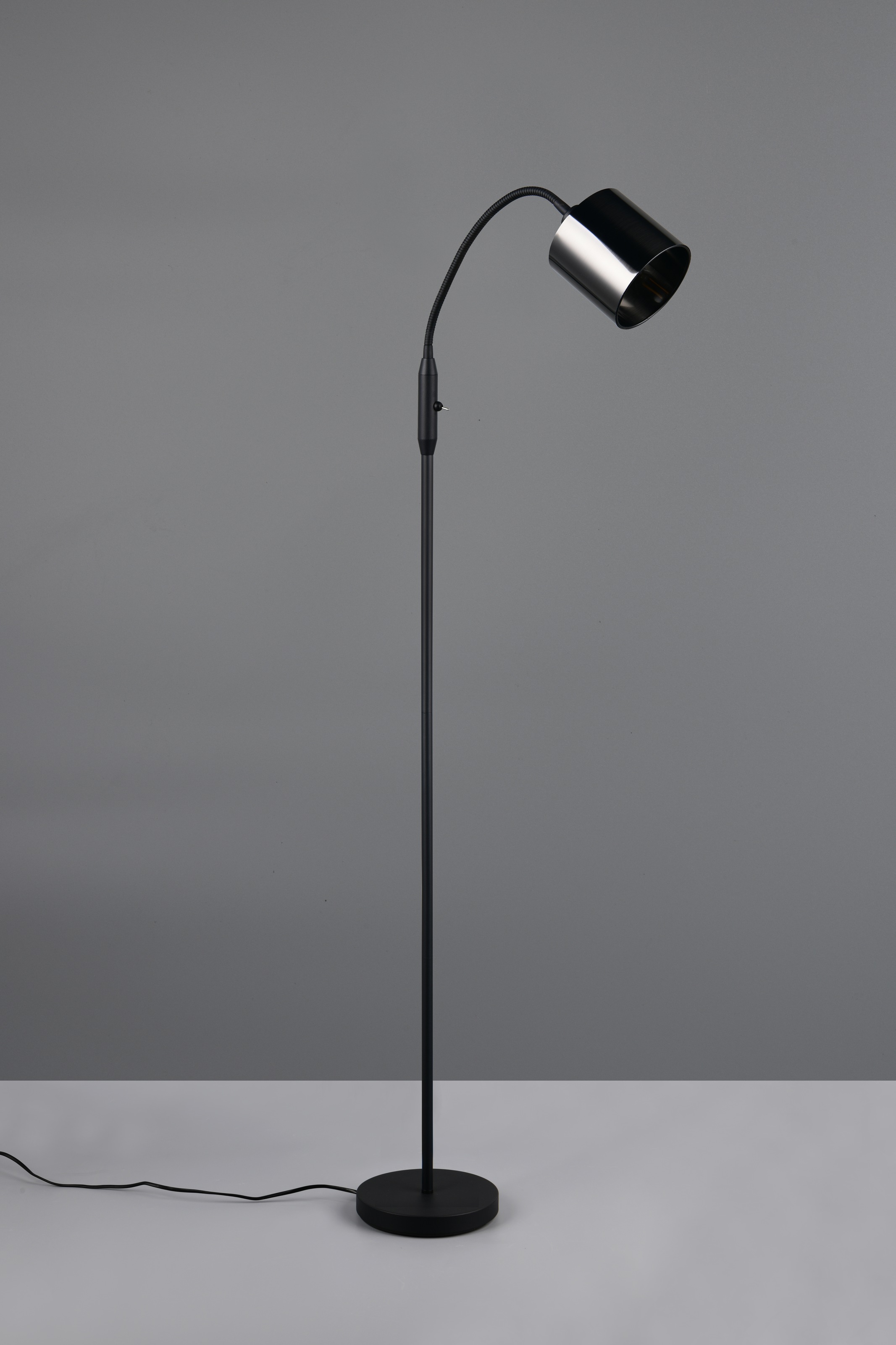 REALITY Leuchten Stehlampe »JASON, Stehleuchte 1-flammig exkl 1x E14 max 10W, Höhe 130cm, Ø 20cm« E14 1 Stk. warmweiß - kaltweiß mit Kippschalter, Leuchtenkopf flexibel ausrichten, Kabel 180cm