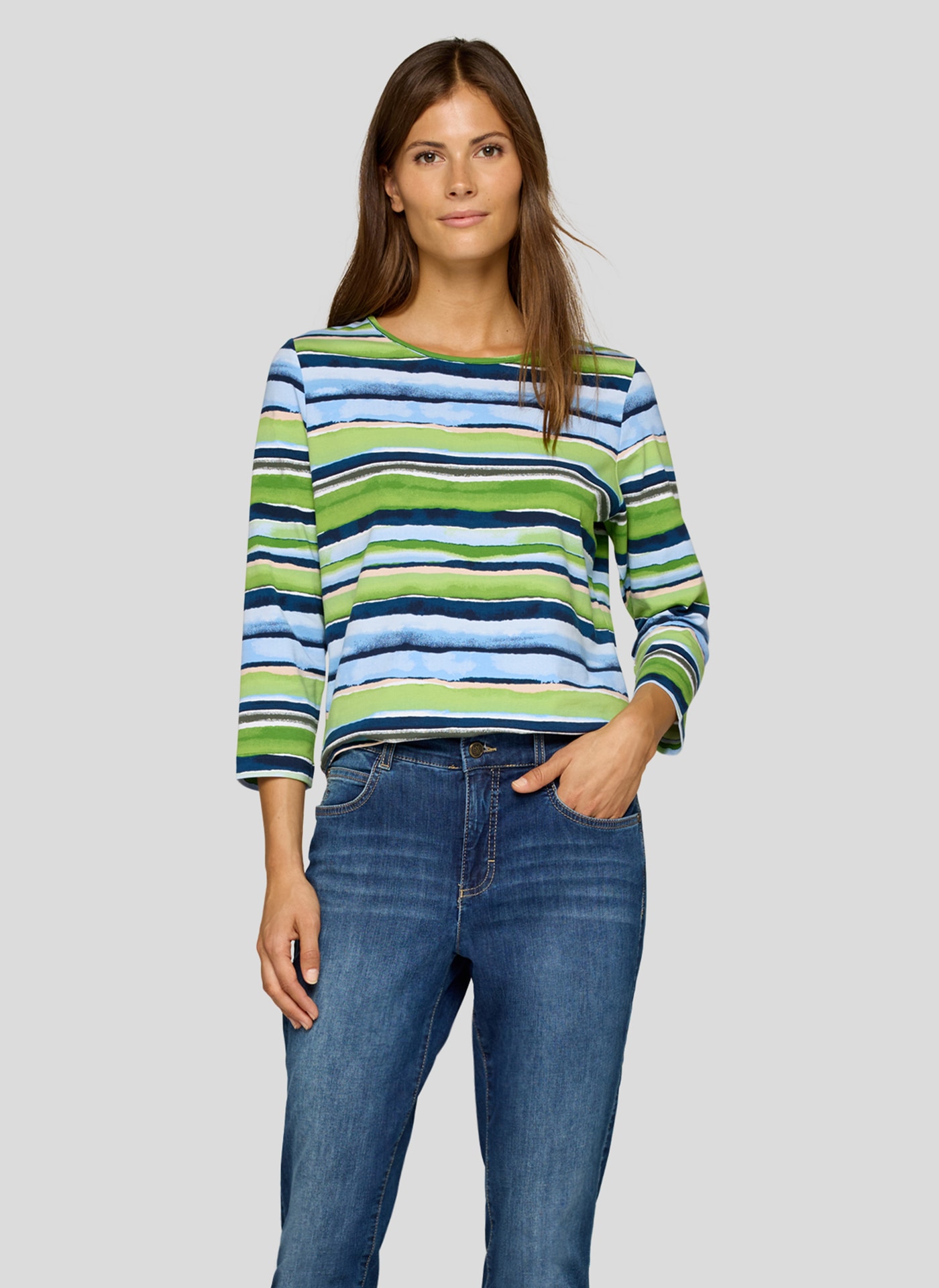 Rabe 3/4-Arm-Shirt, im Streifen-Look