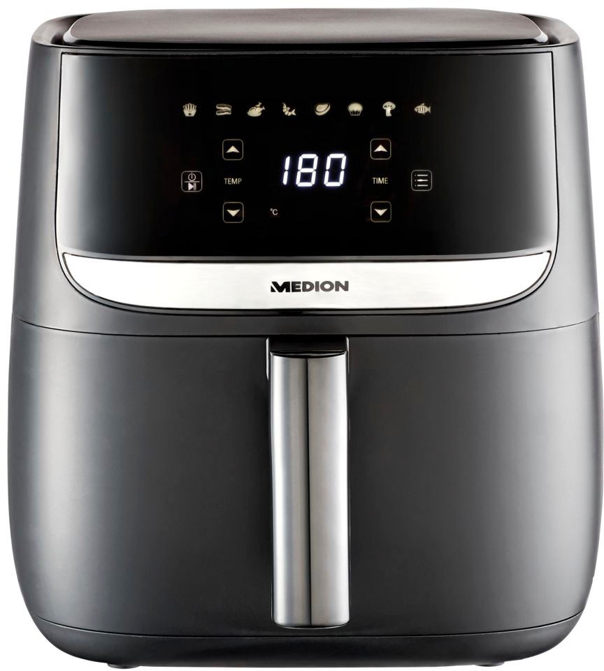 Medion® Heißluftfritteuse »MD 10532«, 1700 W, 8 Automatikprogramme, digitale Bedieneinheit