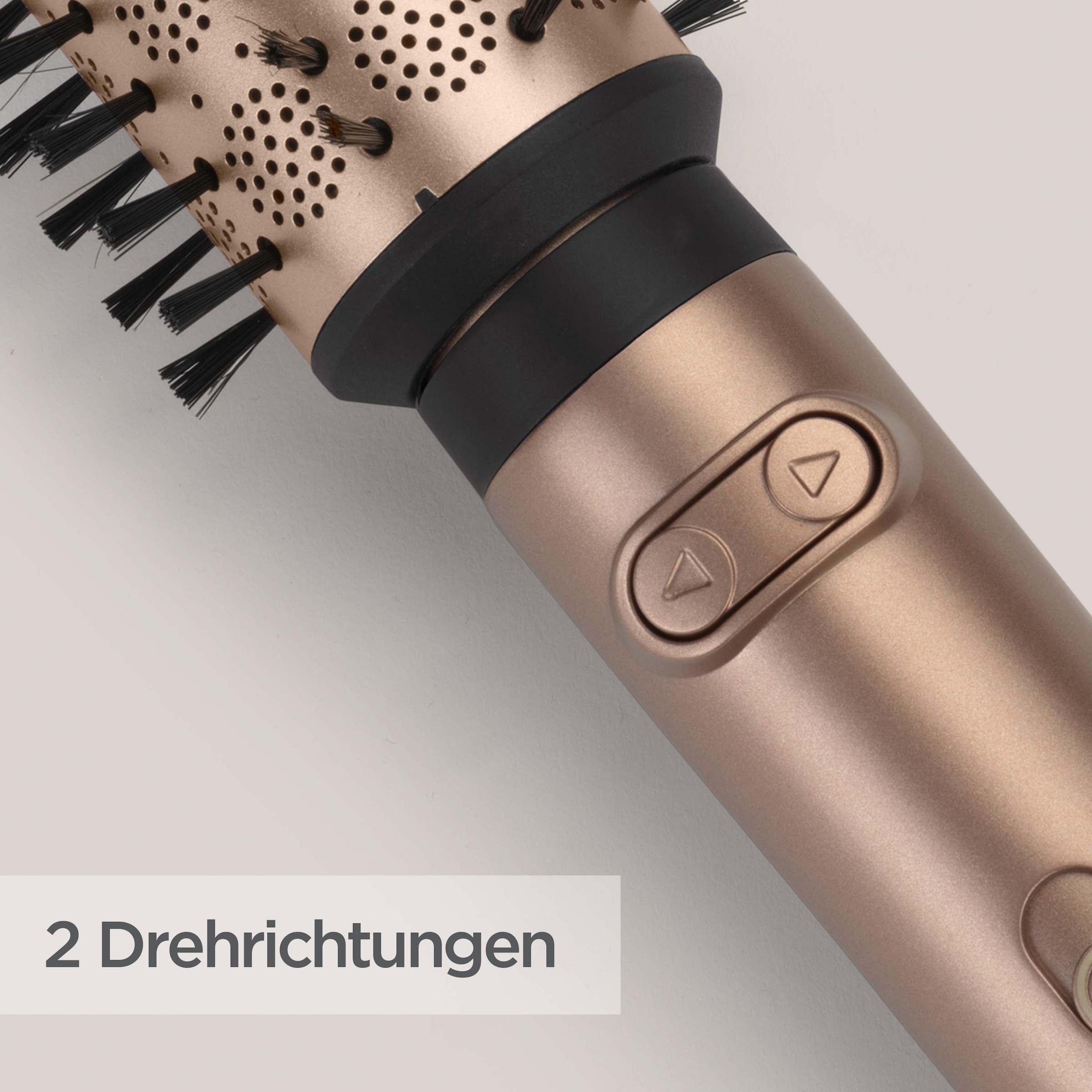 BaByliss Warmluftbürste »Big Hair Dual Warmluftbürste rotierend,  AS952E« 2 Aufsätze Rotierender Rundbürstenföhn mit Ionen, 2 Aufsätze für Volumen, 650 W