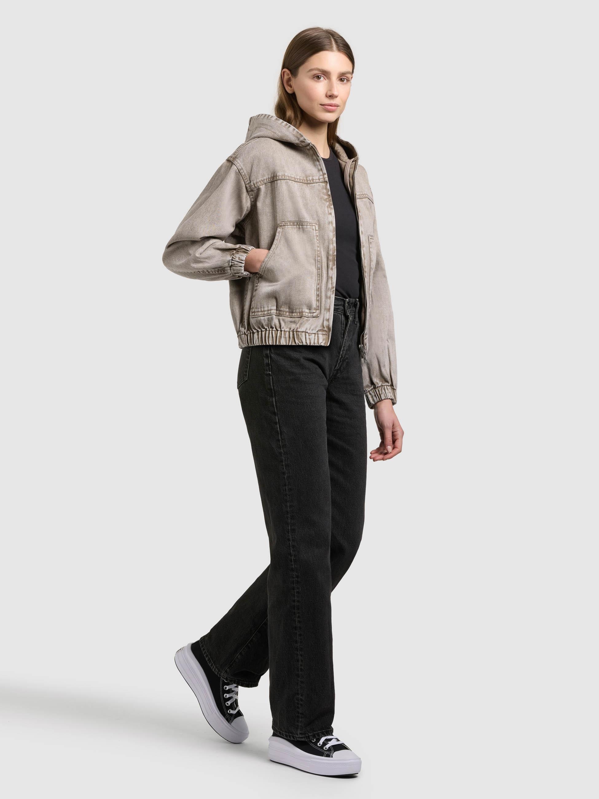 khujo Jeansjacke »Jeansjacke Gretel« mit Kapuze Modische Jacke in Jeans-Optik