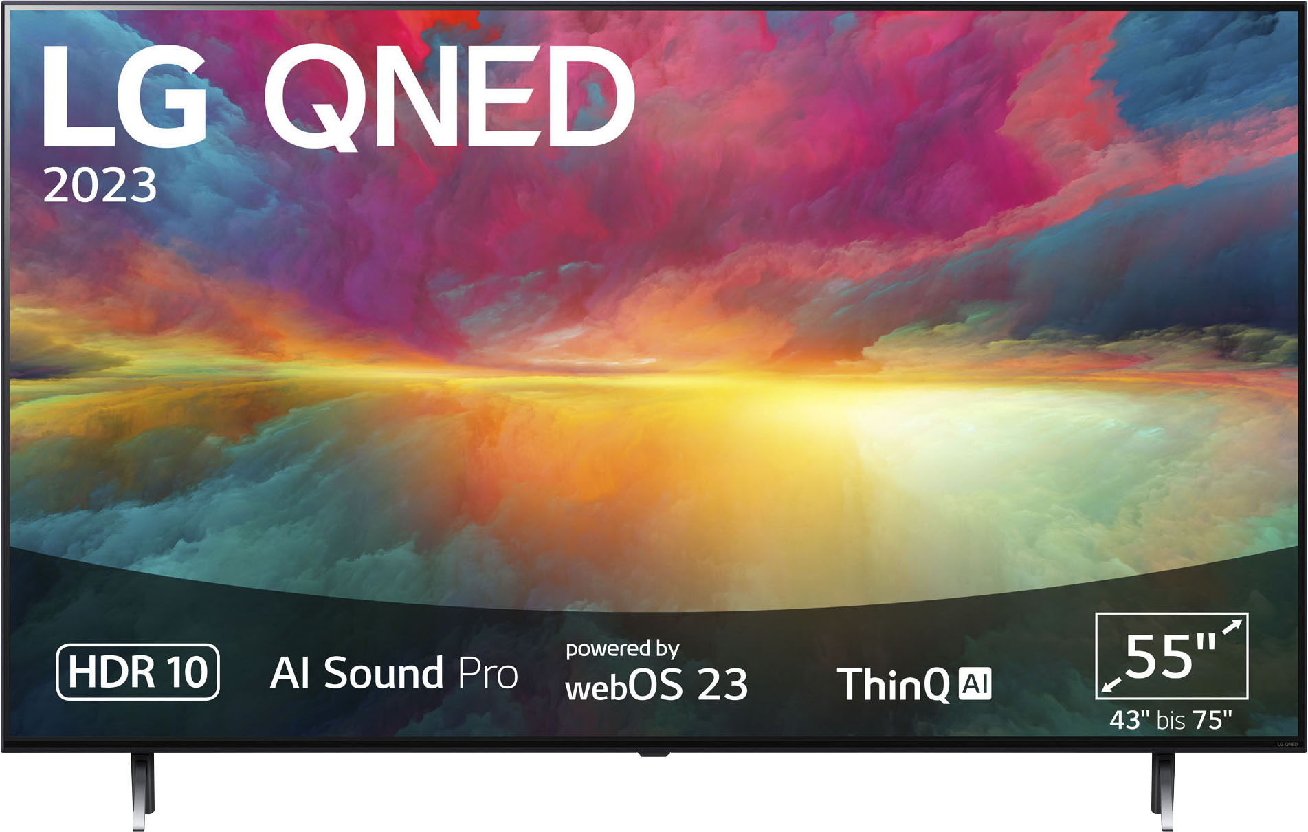 Lg QNED-Fernseher »55QNED756RA« 139 cm/55 ′′ Smart-TV QNED in schwarz, Größe 55 ′′