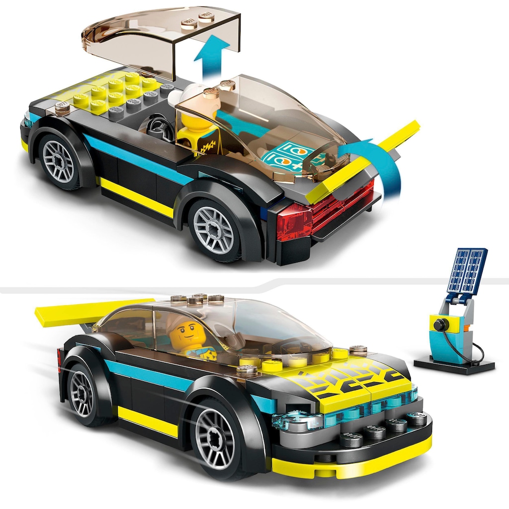 LEGO® Konstruktionsspielsteine »Elektro-Sportwagen (60383), LEGO® City«, (95 St.)