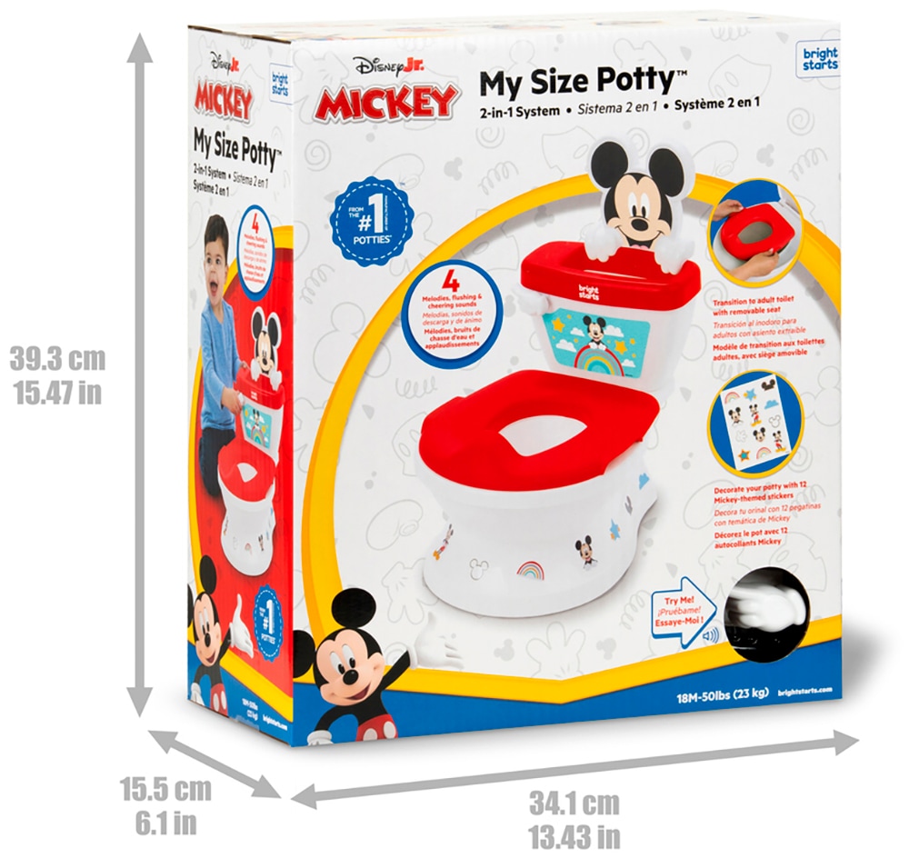 Bright Starts Toilettentrainer »My Size Potty - Disney Mickey Maus« mit Sound