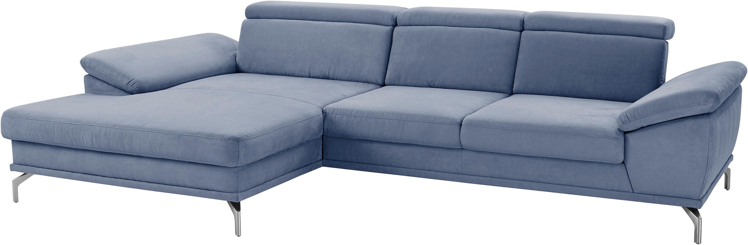 sit&more Ecksofa »Scorpio L-Form« inklusive Sitztiefenverstellung, wahlweise mit Kopfverstellung