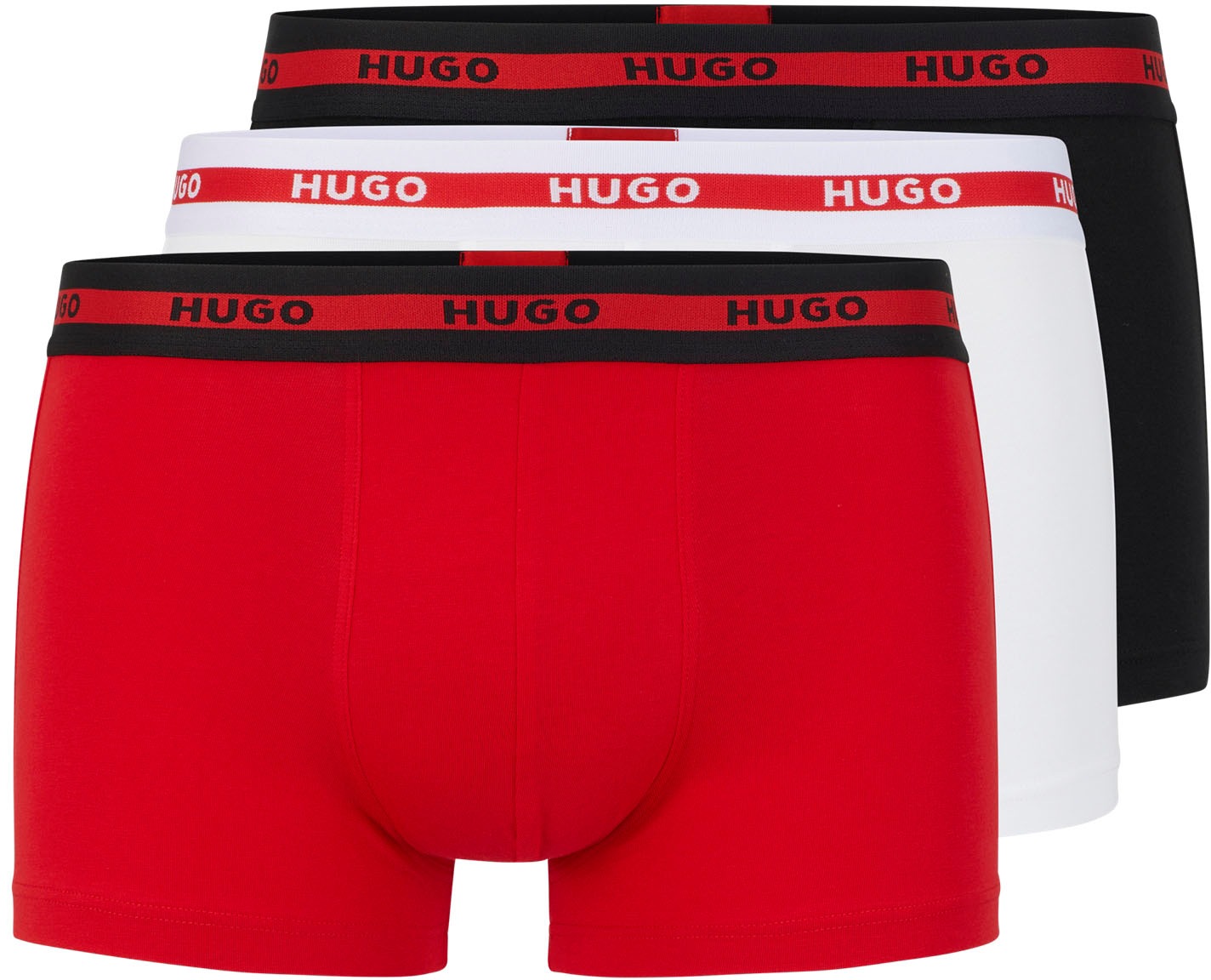 HUGO Underwear Trunk, (Packung, 3 St., Im Dreierpack), mit Logoschriftzug