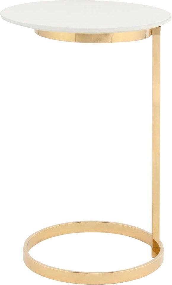 Kayoom Beistelltisch »Kasimir 525,runder Standfuß aus Metall, runde Tischplatte« 1 Stk. tlg. runder Standfuß aus Metall, runde Tischplatte, edles Design