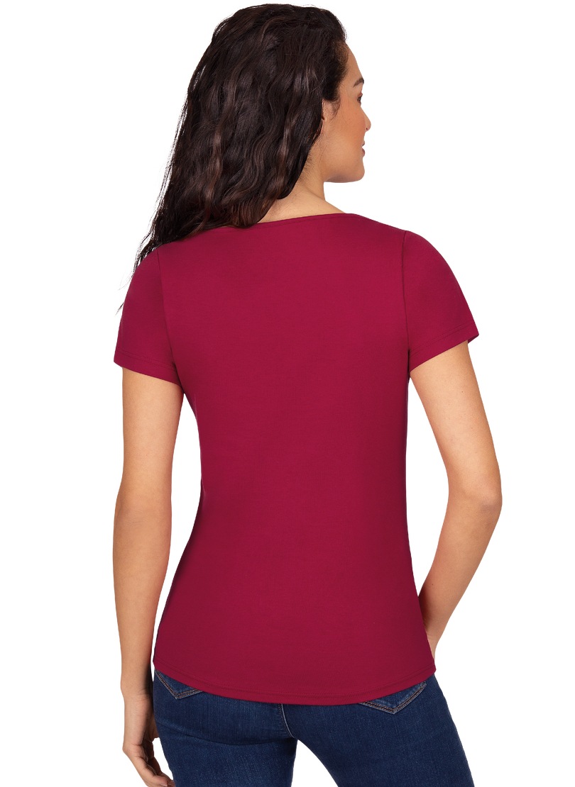 Trigema T-Shirt »TRIGEMA Schickes Damen T-Shirt in Öko-Qualität«, (1 tlg.)