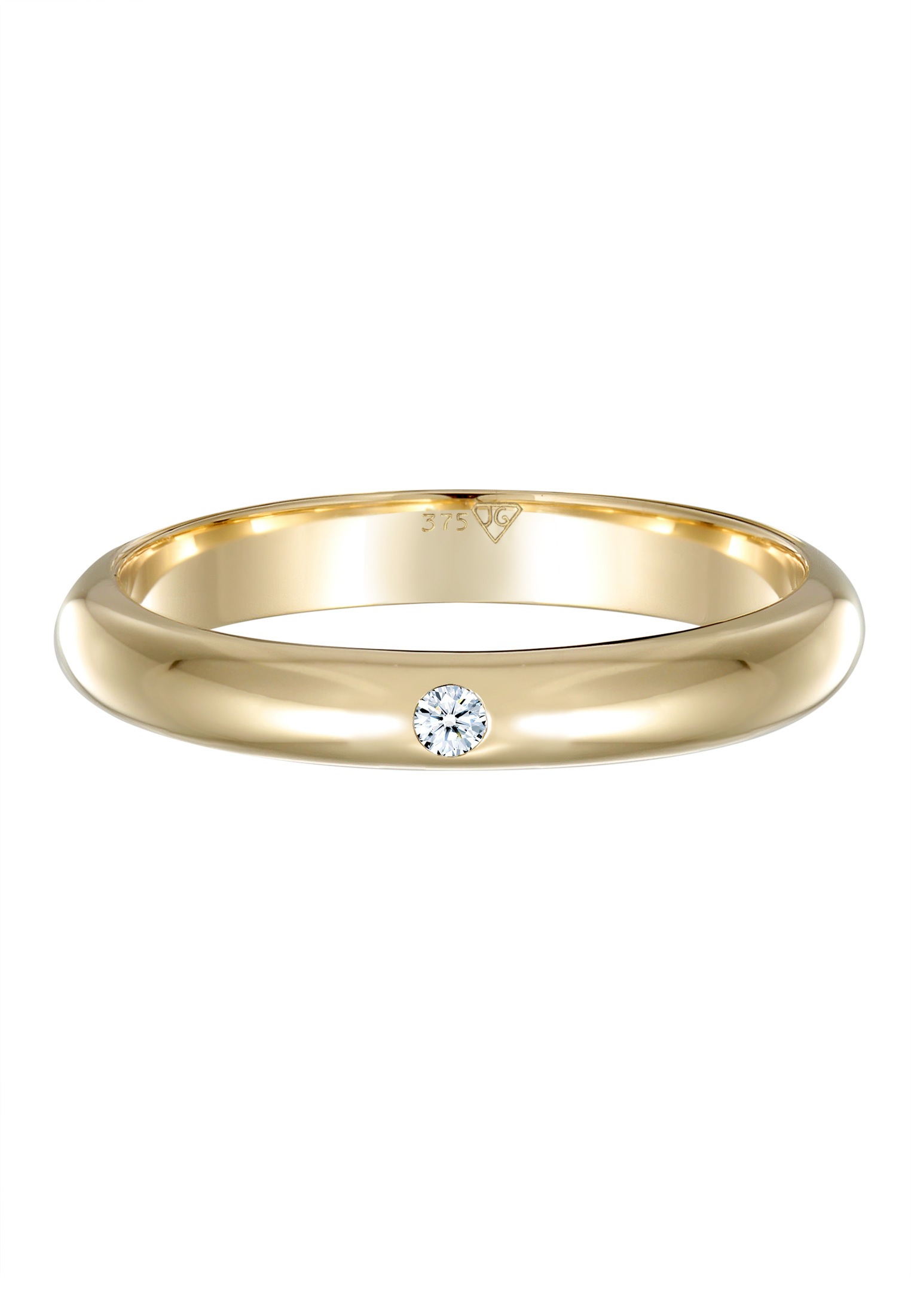 Elli DIAMONDS Verlobungsring »Ring Verlobungsring Ehering Diamant Weiß Brillantschliff (0.03 ct) 375 Gelbgold«