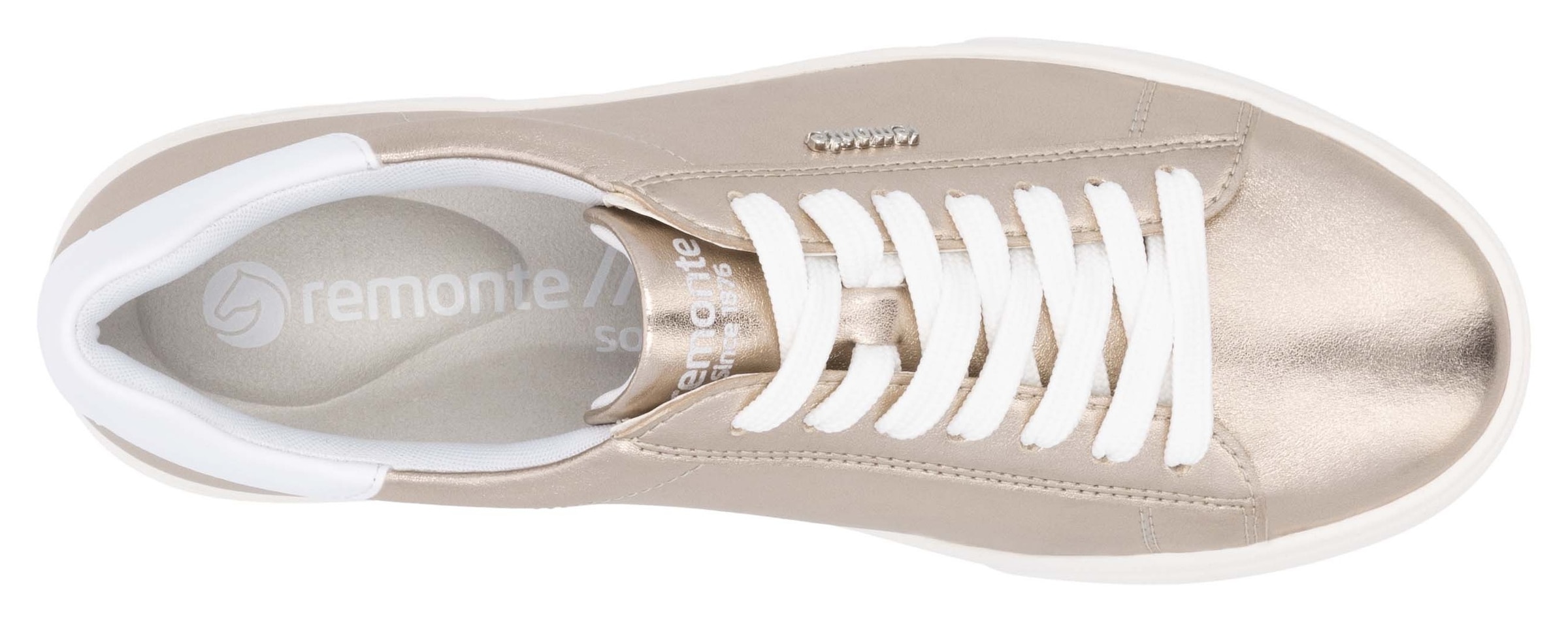 Remonte Plateausneaker, Schnürschuh, Freizeitschuh, Halbschuh mit Kontrastbesatz